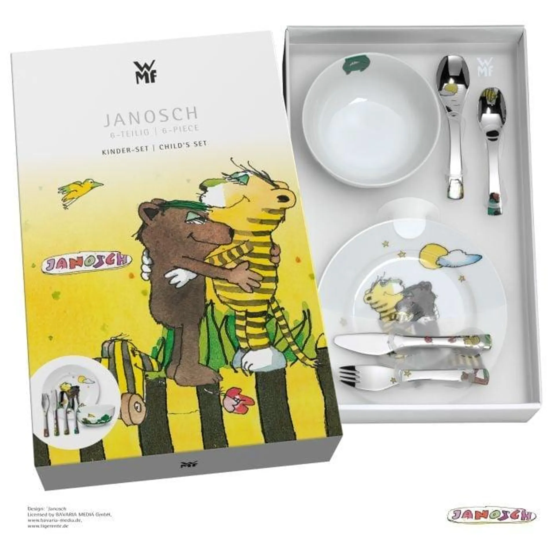 Kindergeschirr-Set Janosch, 6-teilig