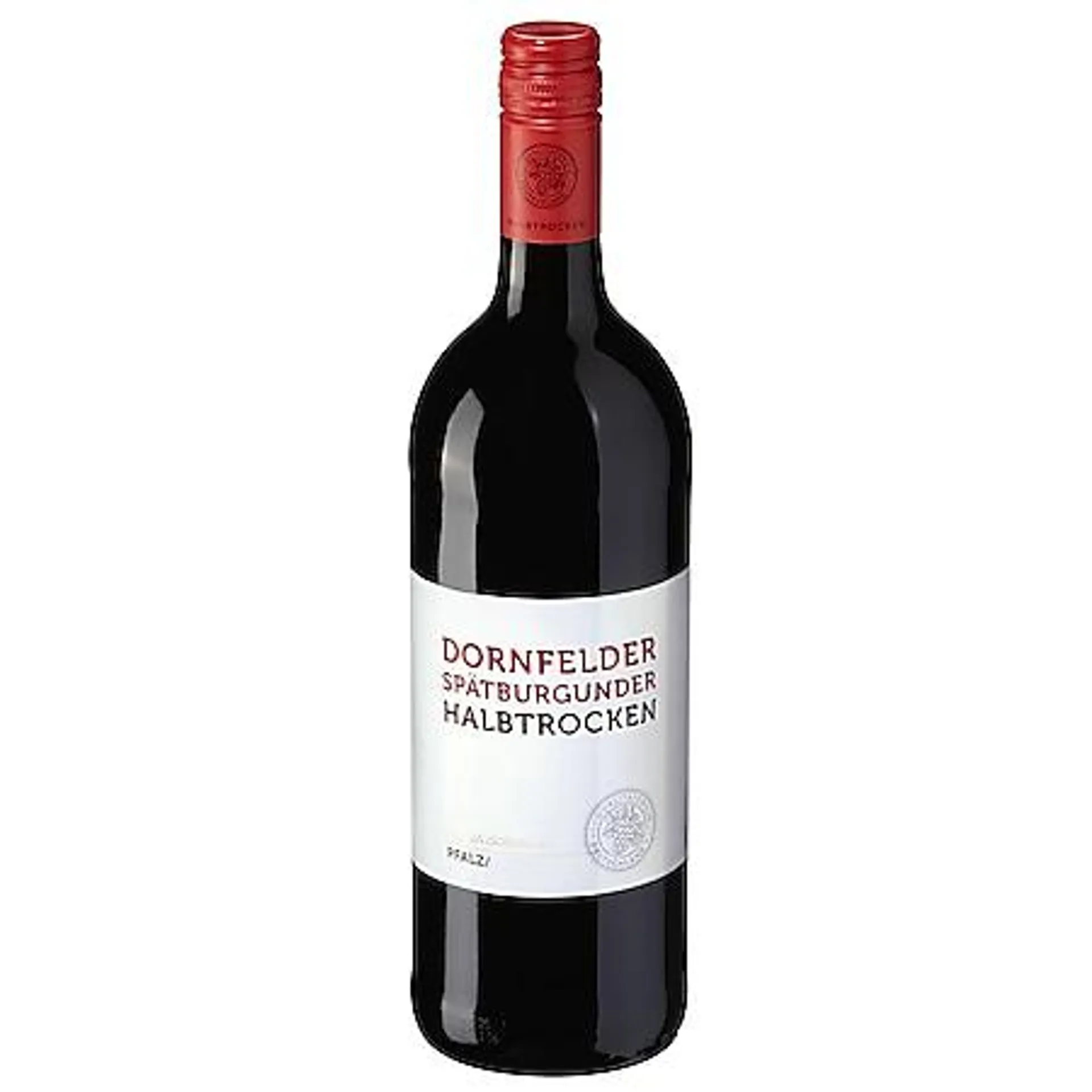 Dornfelder Spätburgunder Qualitätswein halbtrocken 12,5 % vol 1 Liter