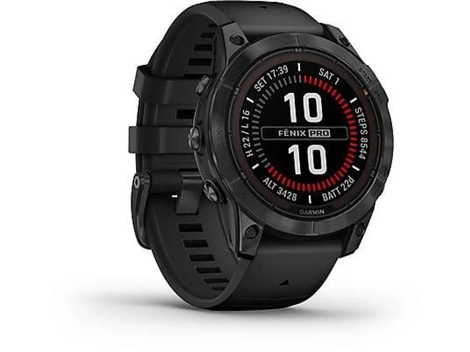 GARMIN FENIX 7 PRO SOLAR Smartwatch Silikon, 125-208 mm, Schwarz/Schiefergrau