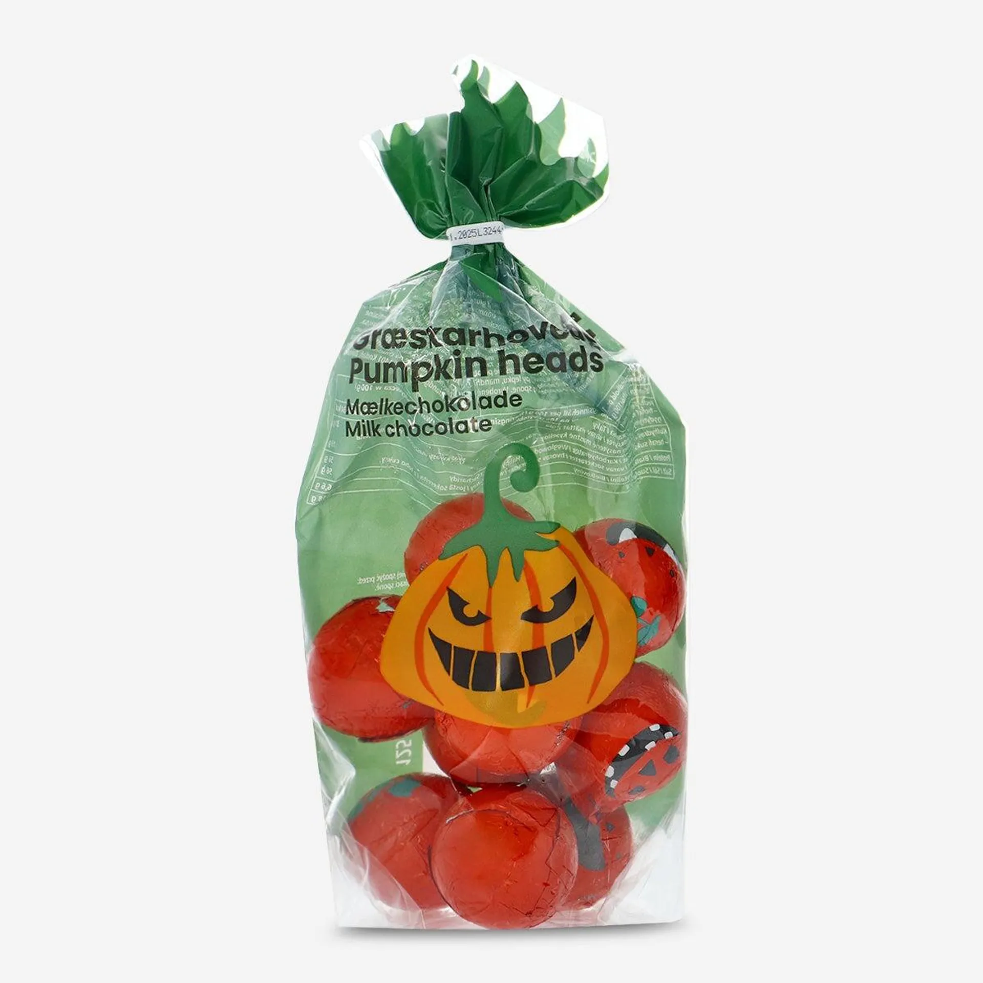 Pumpkin heads. Milk chocolate
