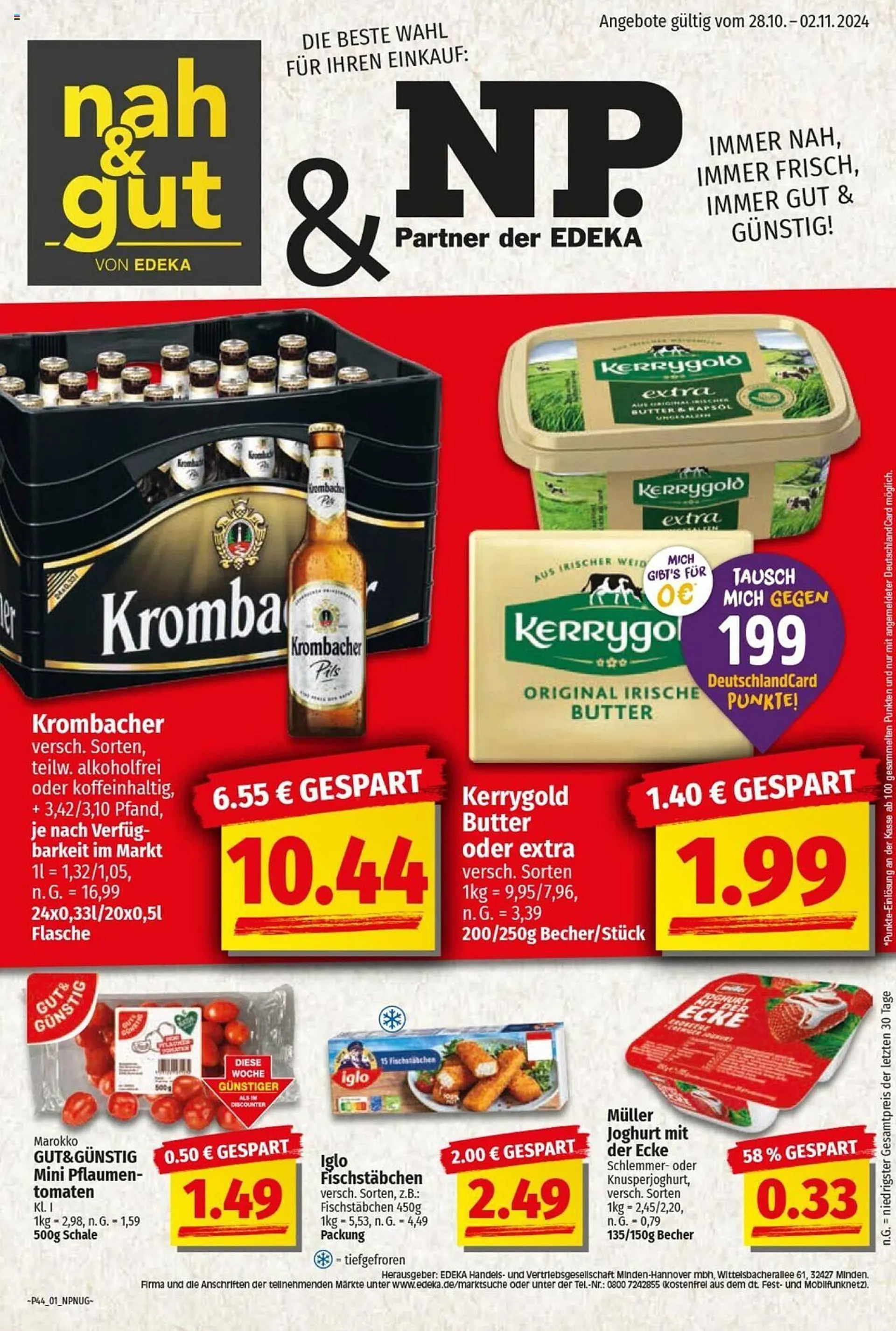 NP Discount Prospekt von 28. Oktober bis 2. November 2024 - Prospekt seite 1