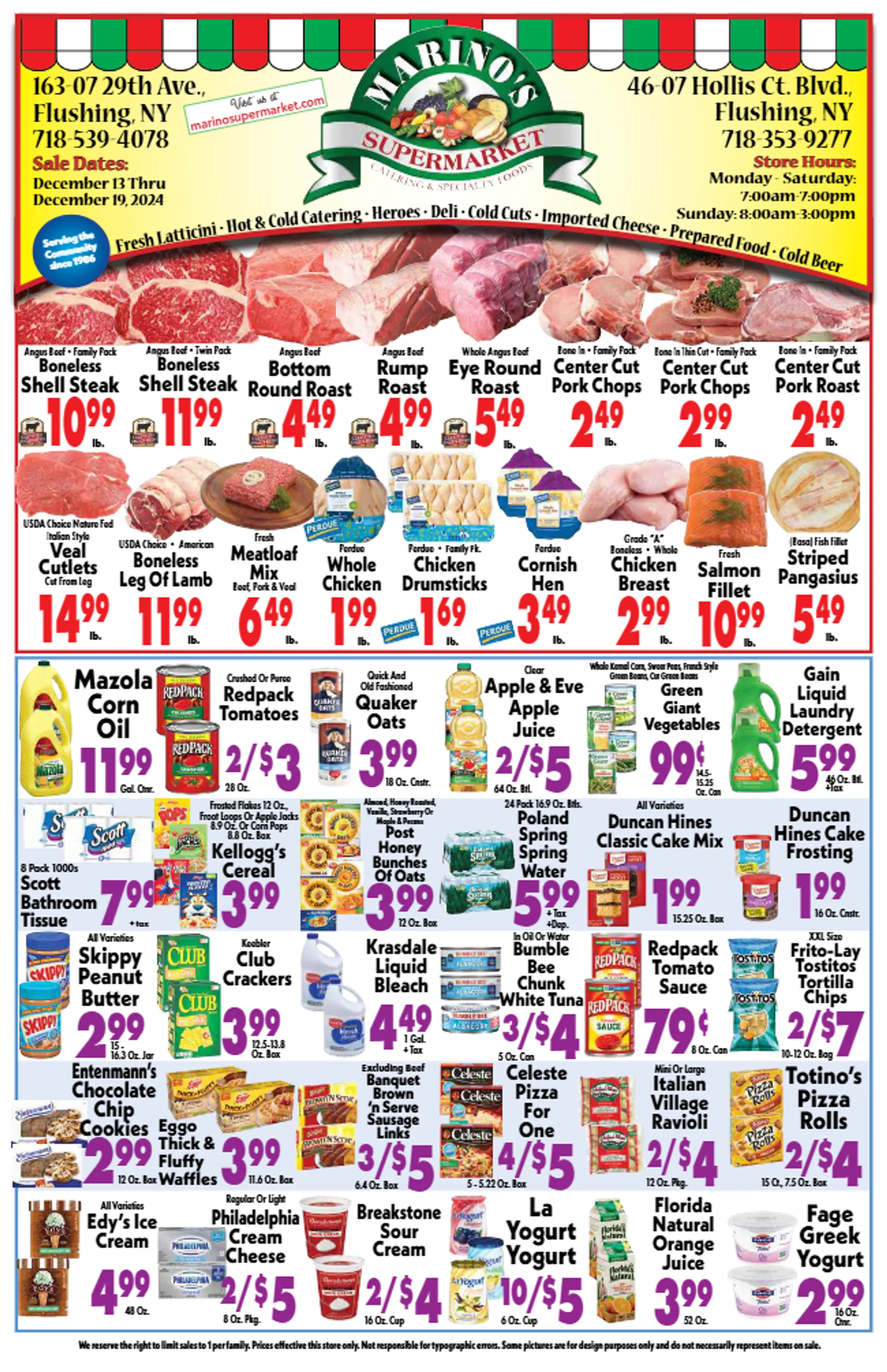 Weekly ad Marino's Supermarket from December 17 to December 19 2024 - Page 