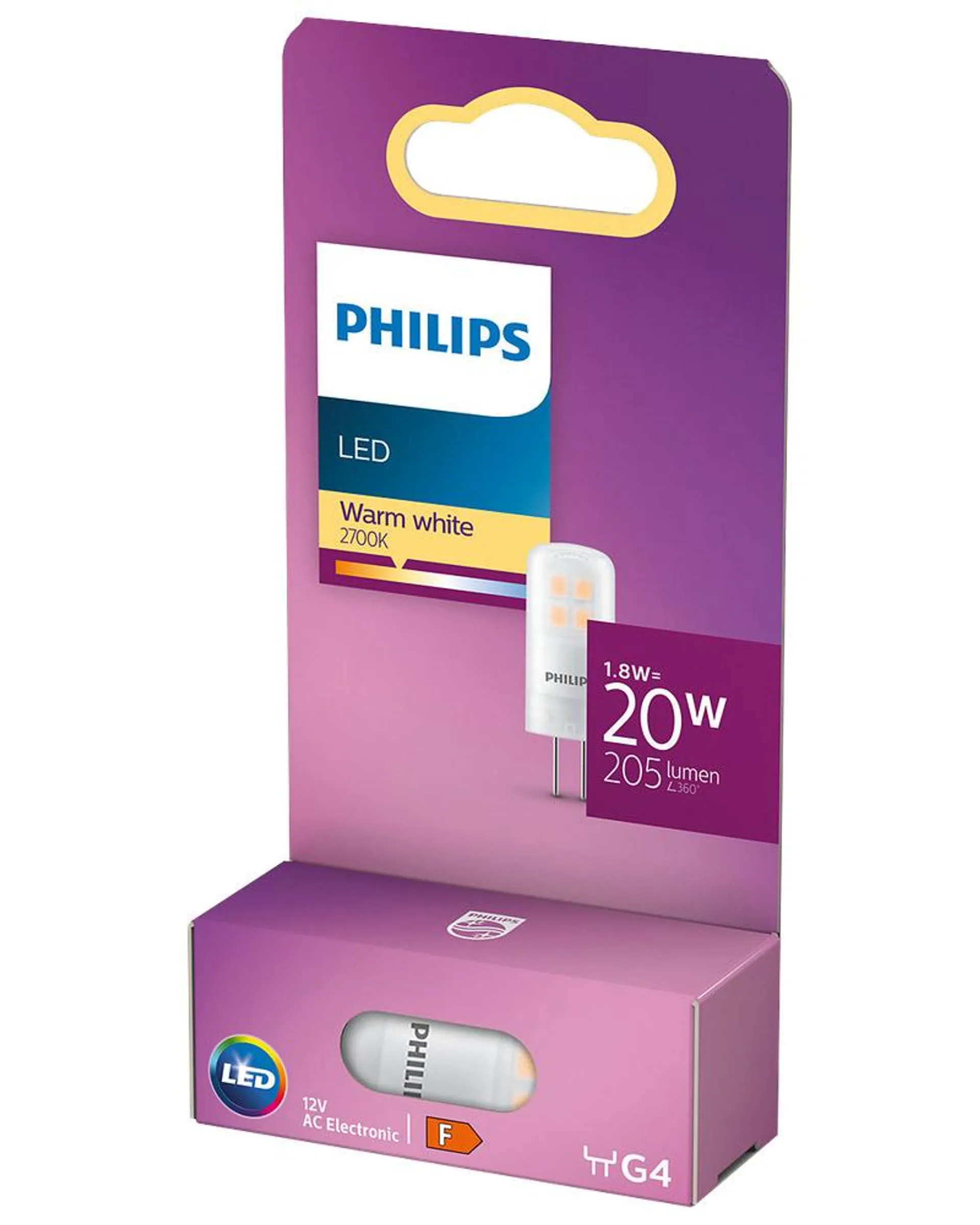 PHILIPS Kapselpære 1,8W G4