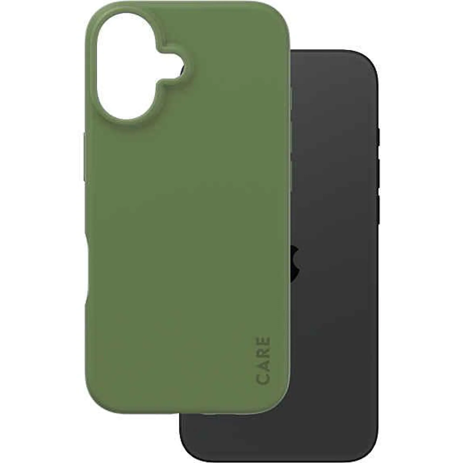 CARE by PanzerGlass Cover iPhone 16 - grøn