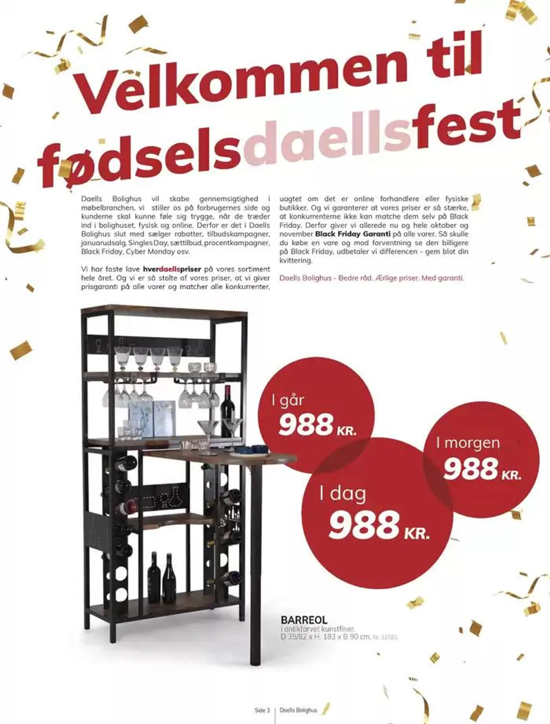 Daells Bolighus FødselsDAELLSfest Gyldig indtil 10. oktober - 24. oktober 2024 - tilbudsavis side 3