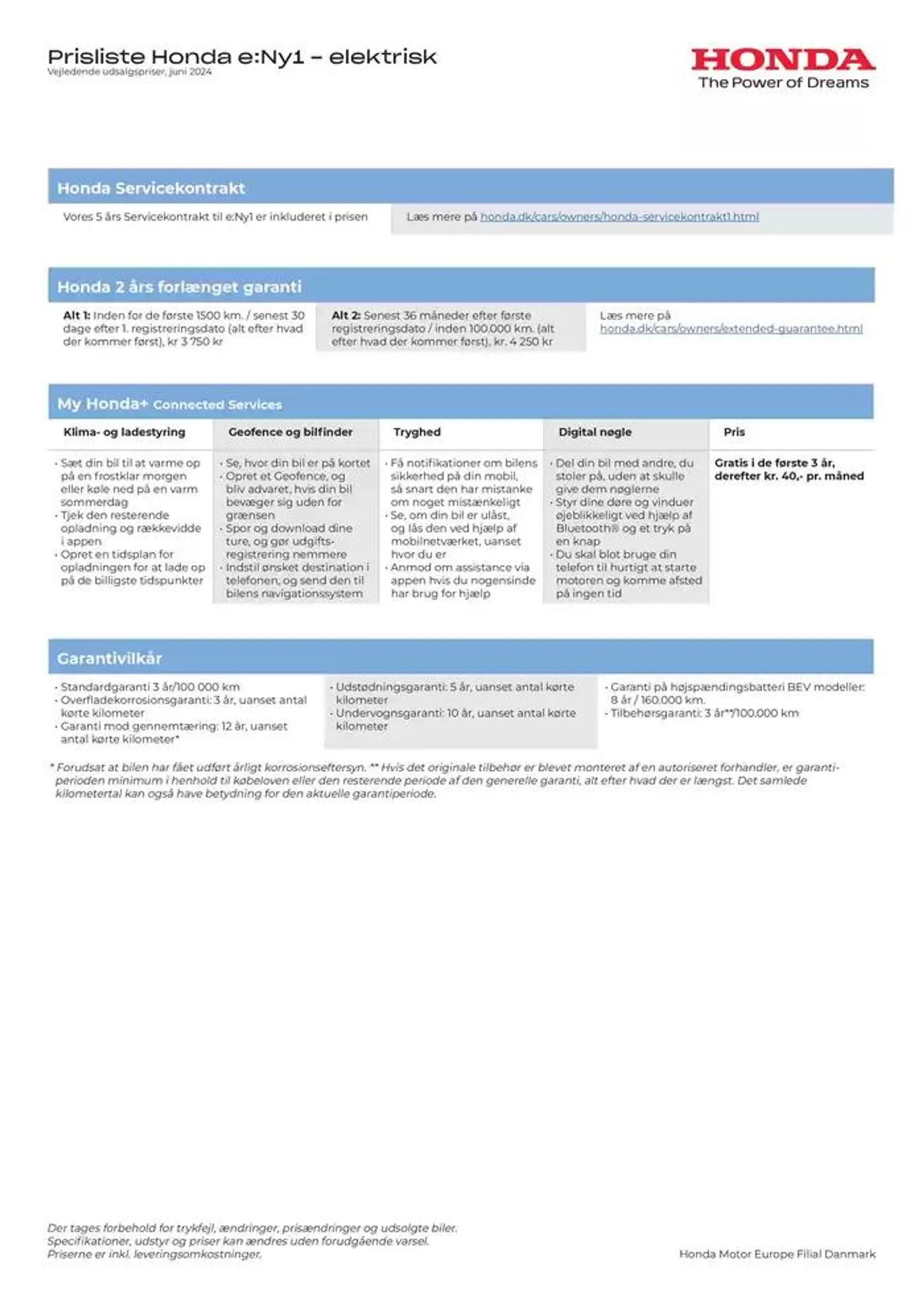 Honda Prisliste e:Ny1 Gyldig indtil 26. september - 26. september 2025 - tilbudsavis side 3