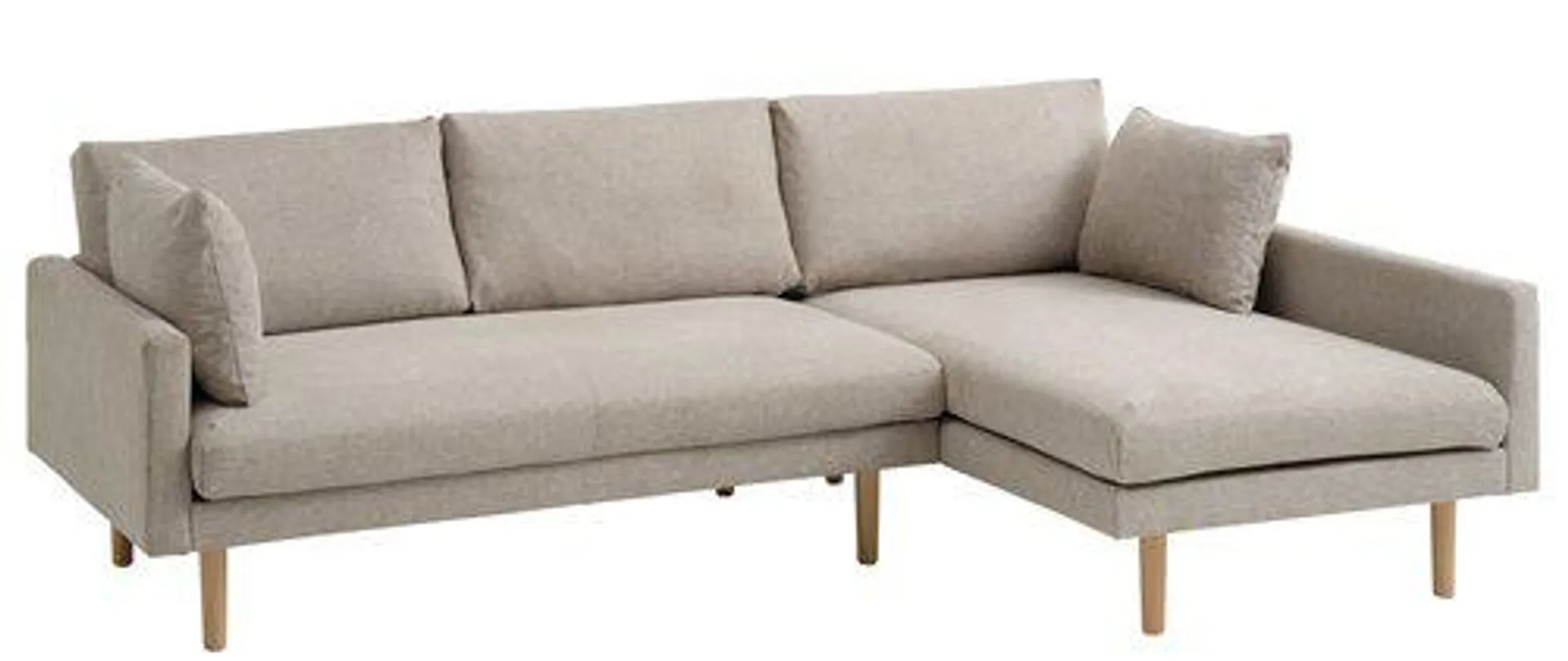 Sofa HVIDBJERG Chaiselongue sand