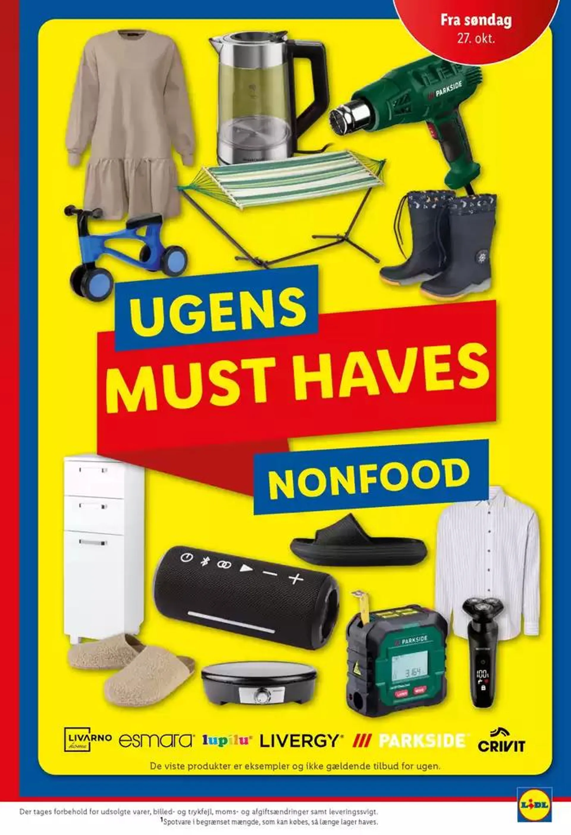 Lidl Nonfood Katalog Gyldig indtil 27. oktober - 2. november 2024 - tilbudsavis side 1