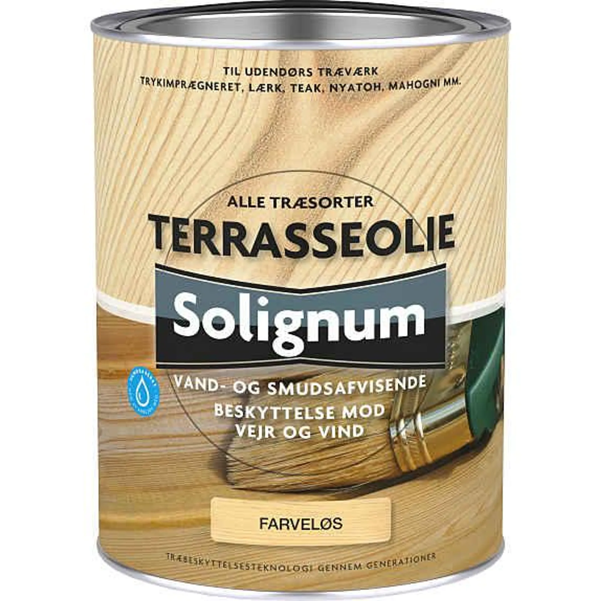 Solignum terrasseolie 2,5 liter - farveløs