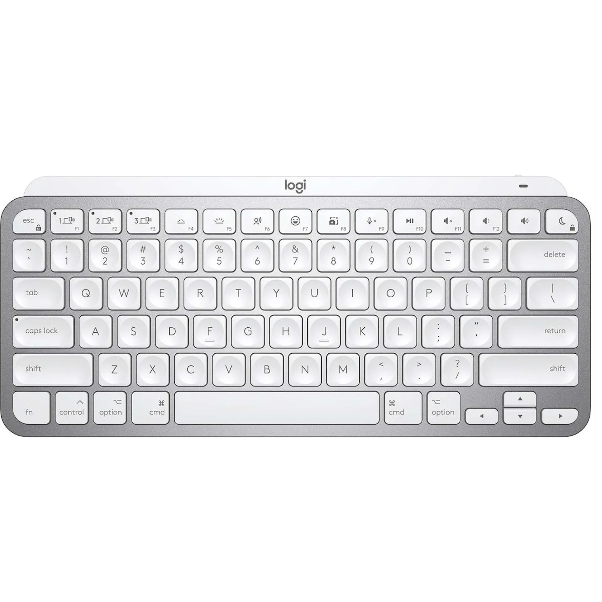 Logitech MX Keys Mini trådløst tastatur til Mac (pale gray)