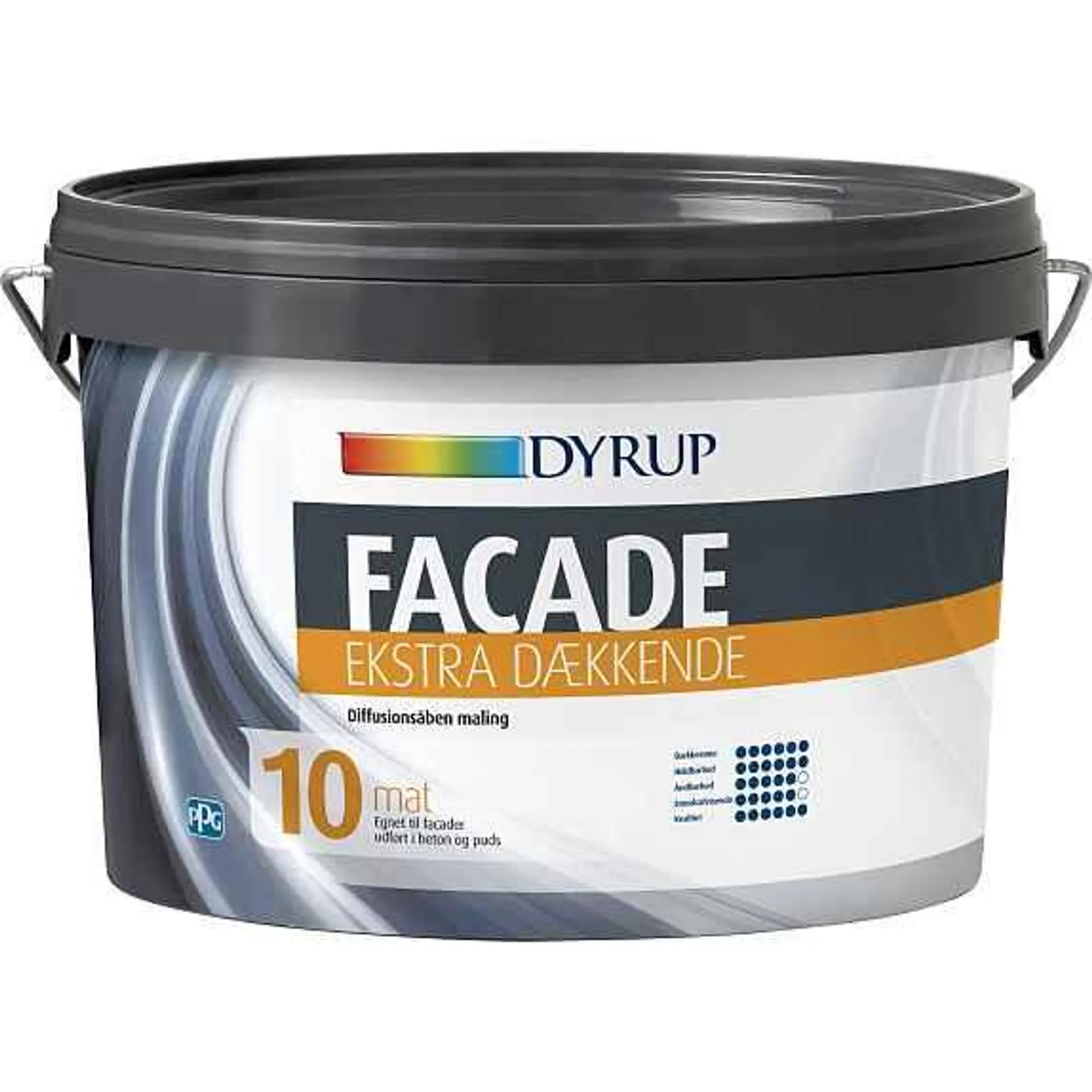 Dyrup facade 2,25 liter - hvid