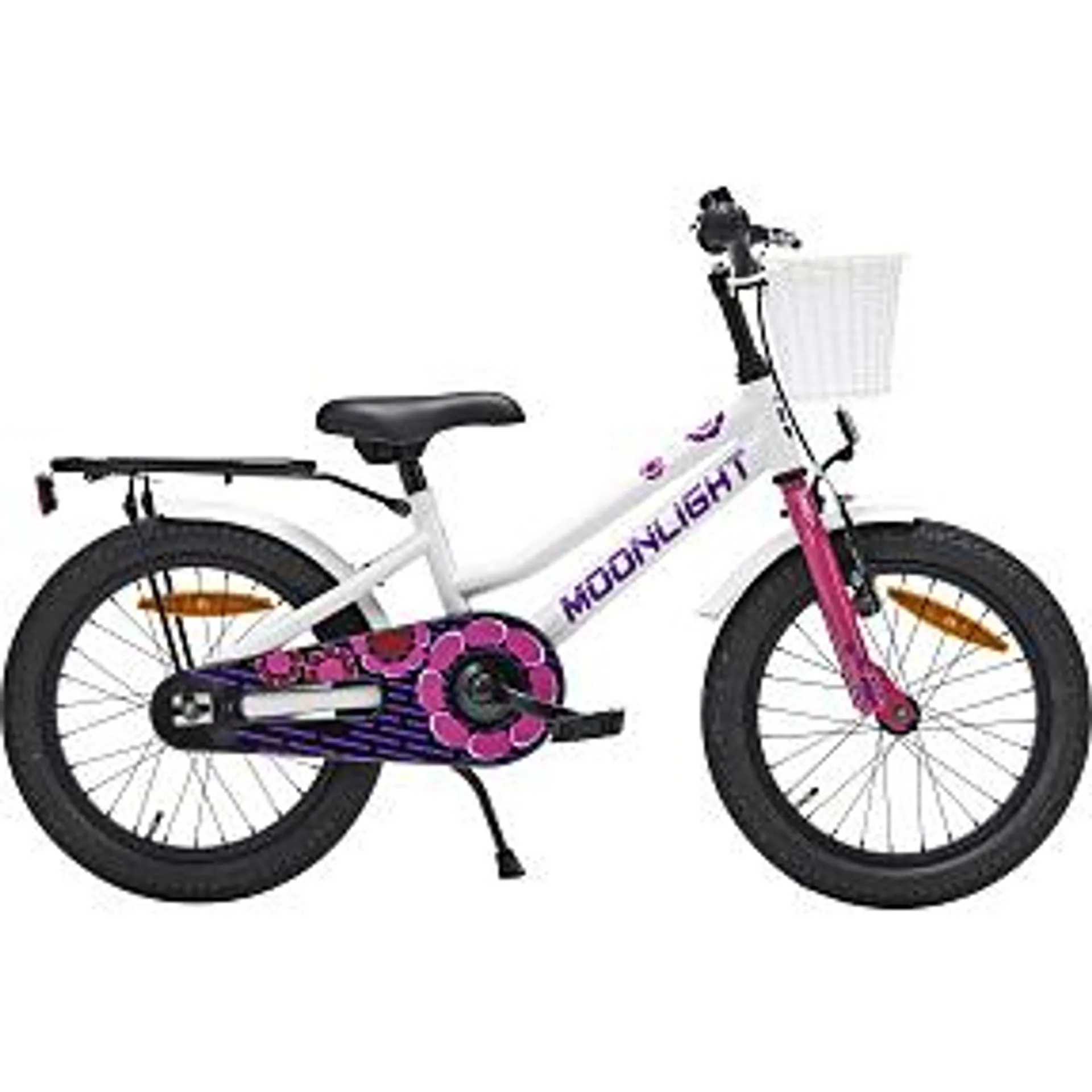 Puch Moonlight pige juniorcykel 1 gear 16" 2024 - hvid/pink