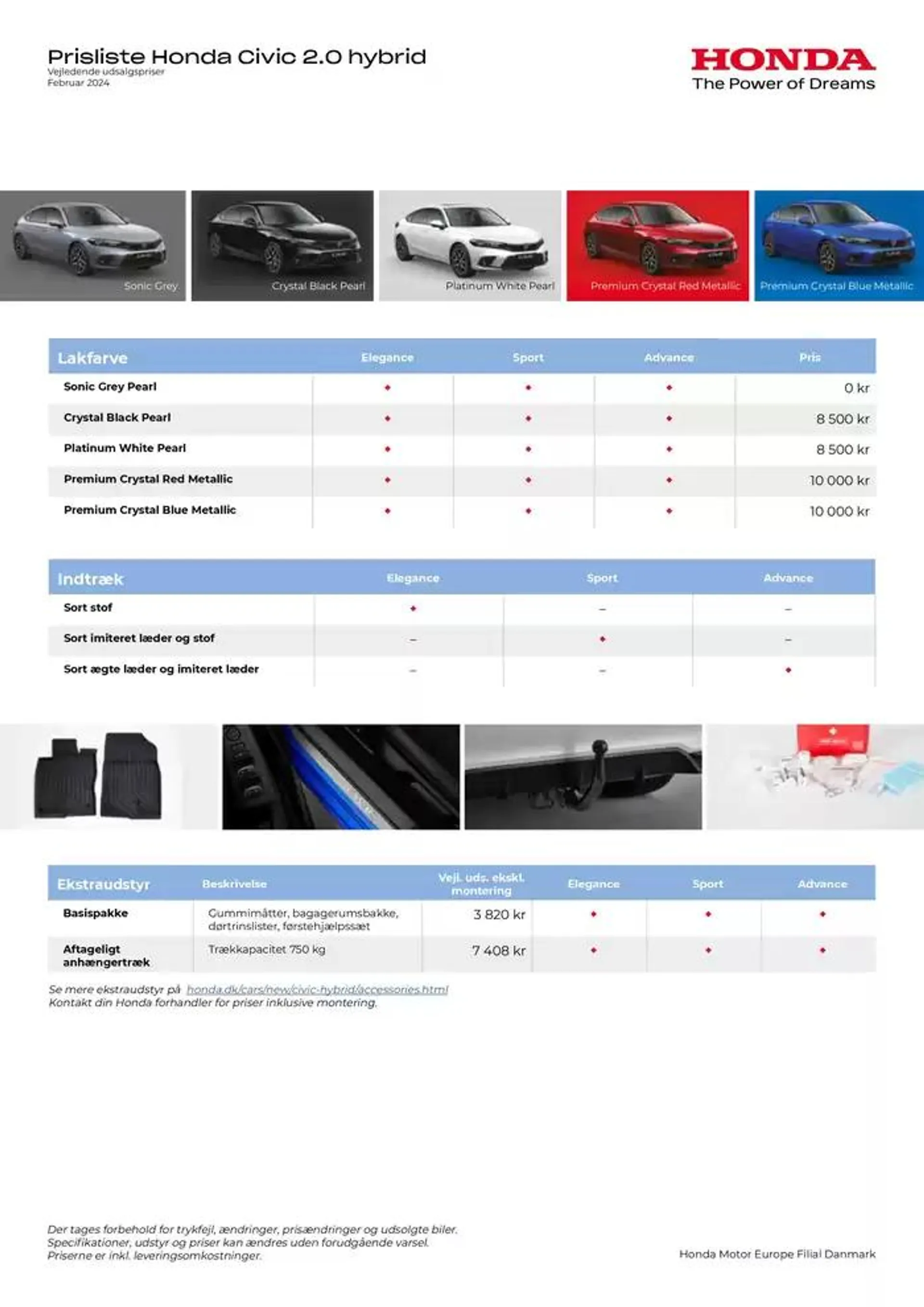 Honda Civic prisliste Gyldig indtil 4. oktober - 4. oktober 2025 - tilbudsavis side 2