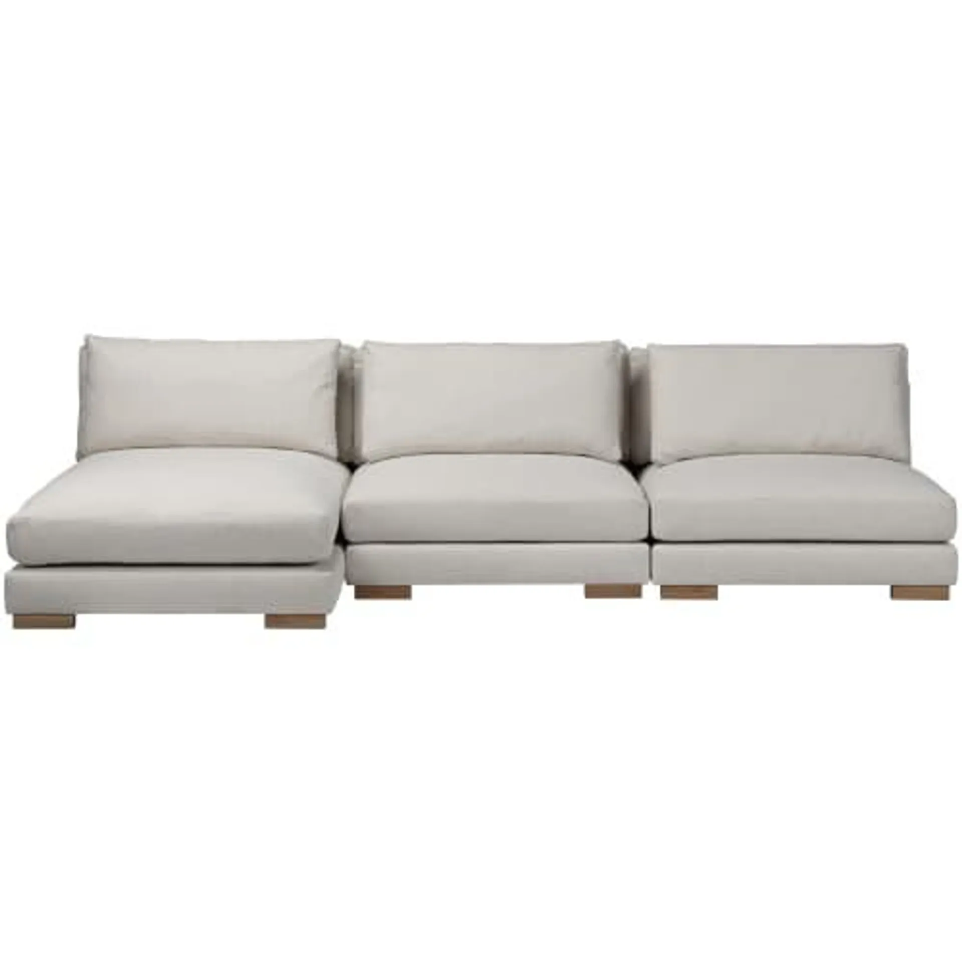 Living & more 3 pers. modulsofa med chaiselong - Storm - Sand