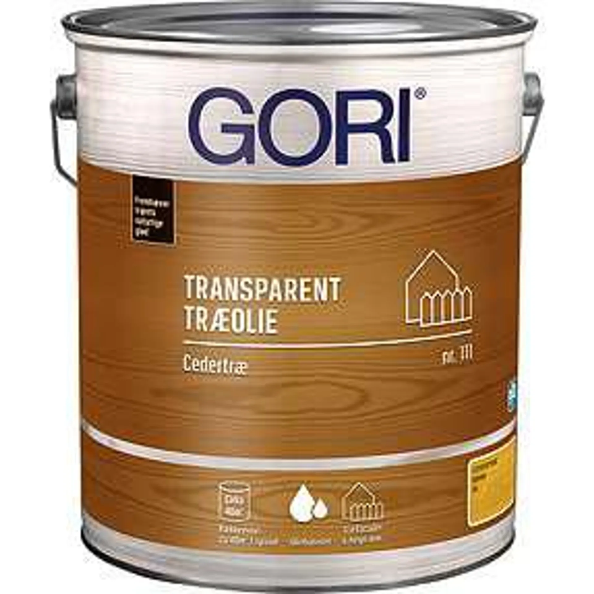 Gori 111 transparent træolie cedertræ 5 liter