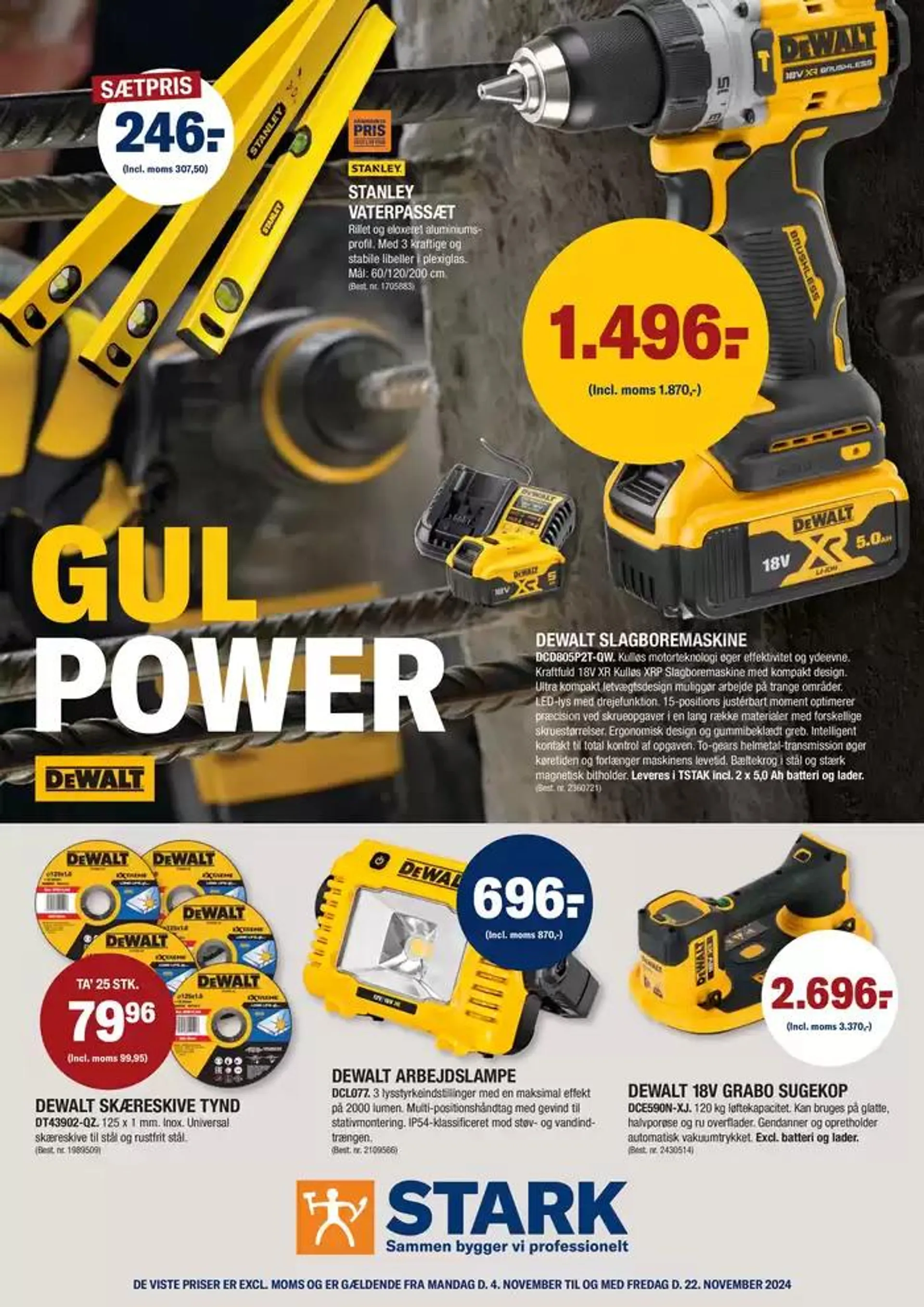 Gul power - Dewalt - 1