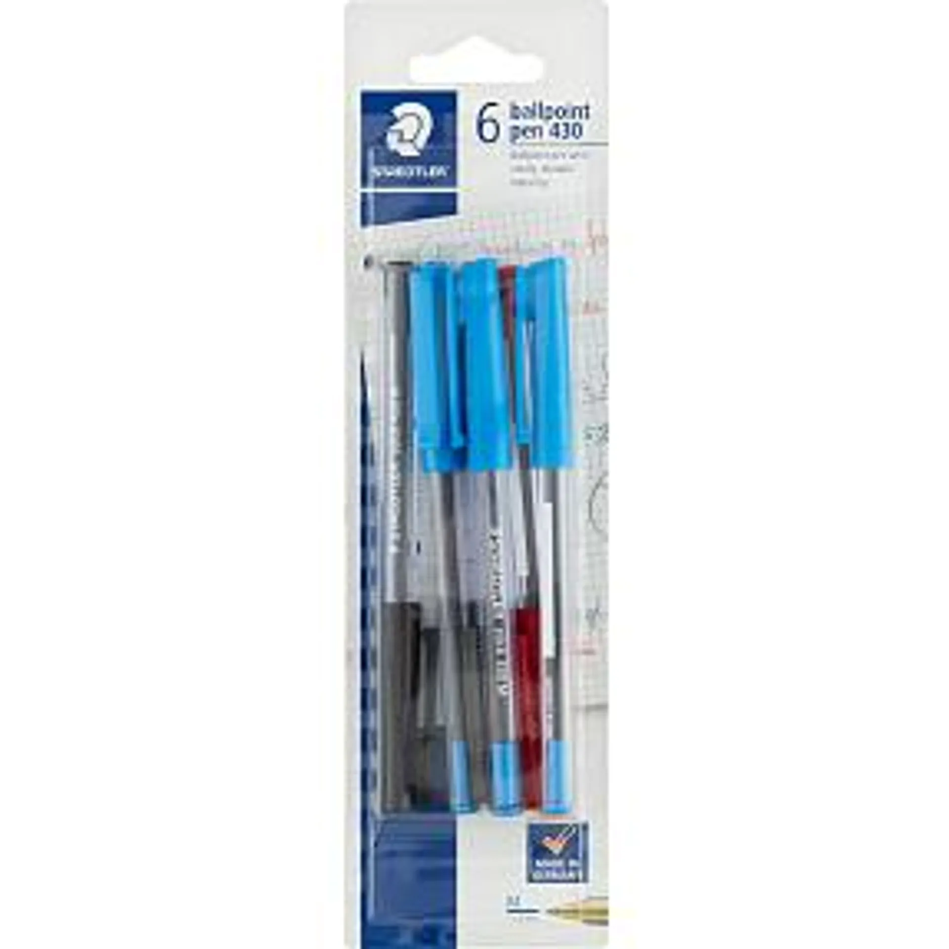 Staedtler Stick kuglepen 6 stk. - flere farver