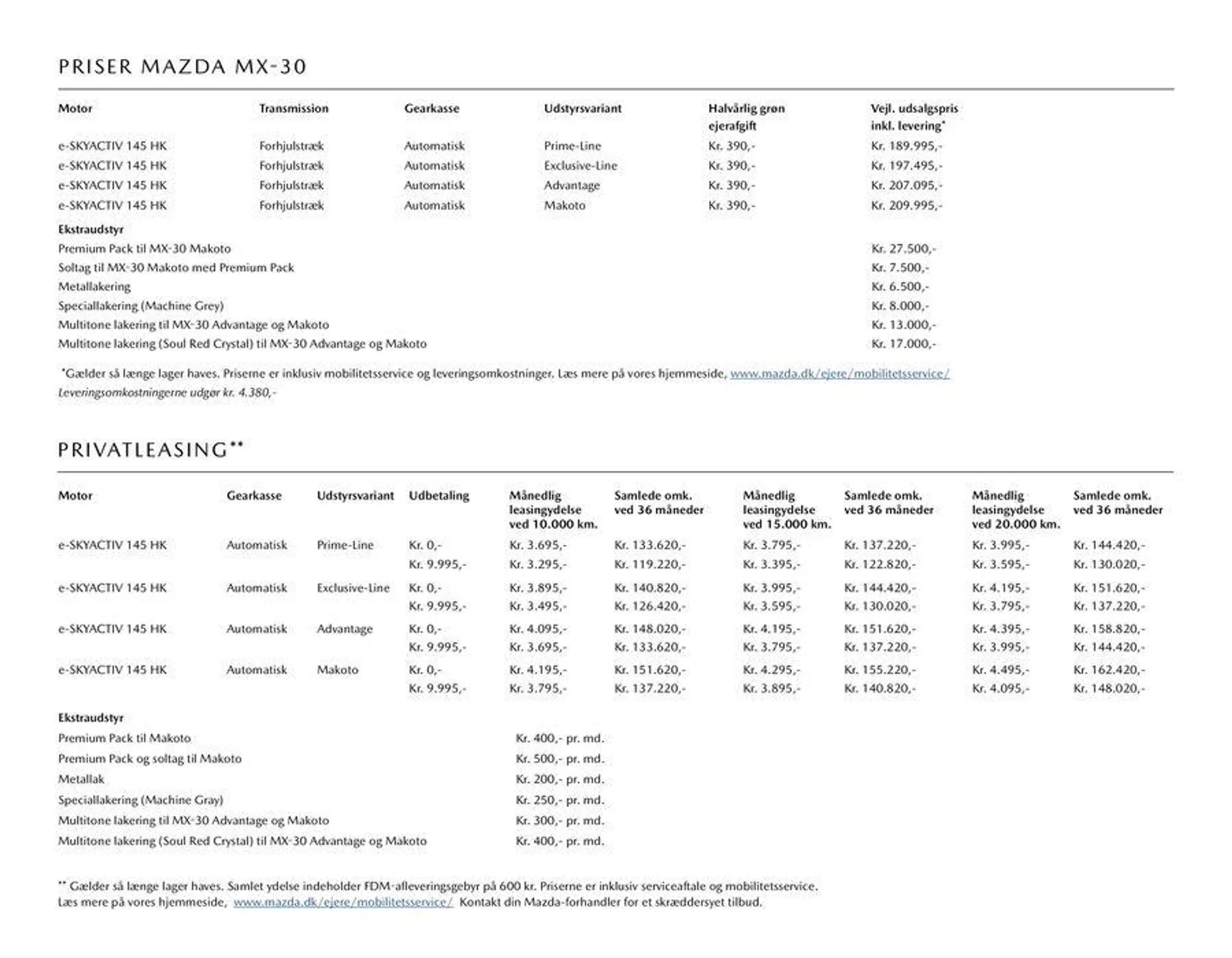 Mazda MX-30 Gyldig indtil 14. august - 31. maj 2025 - tilbudsavis side 8