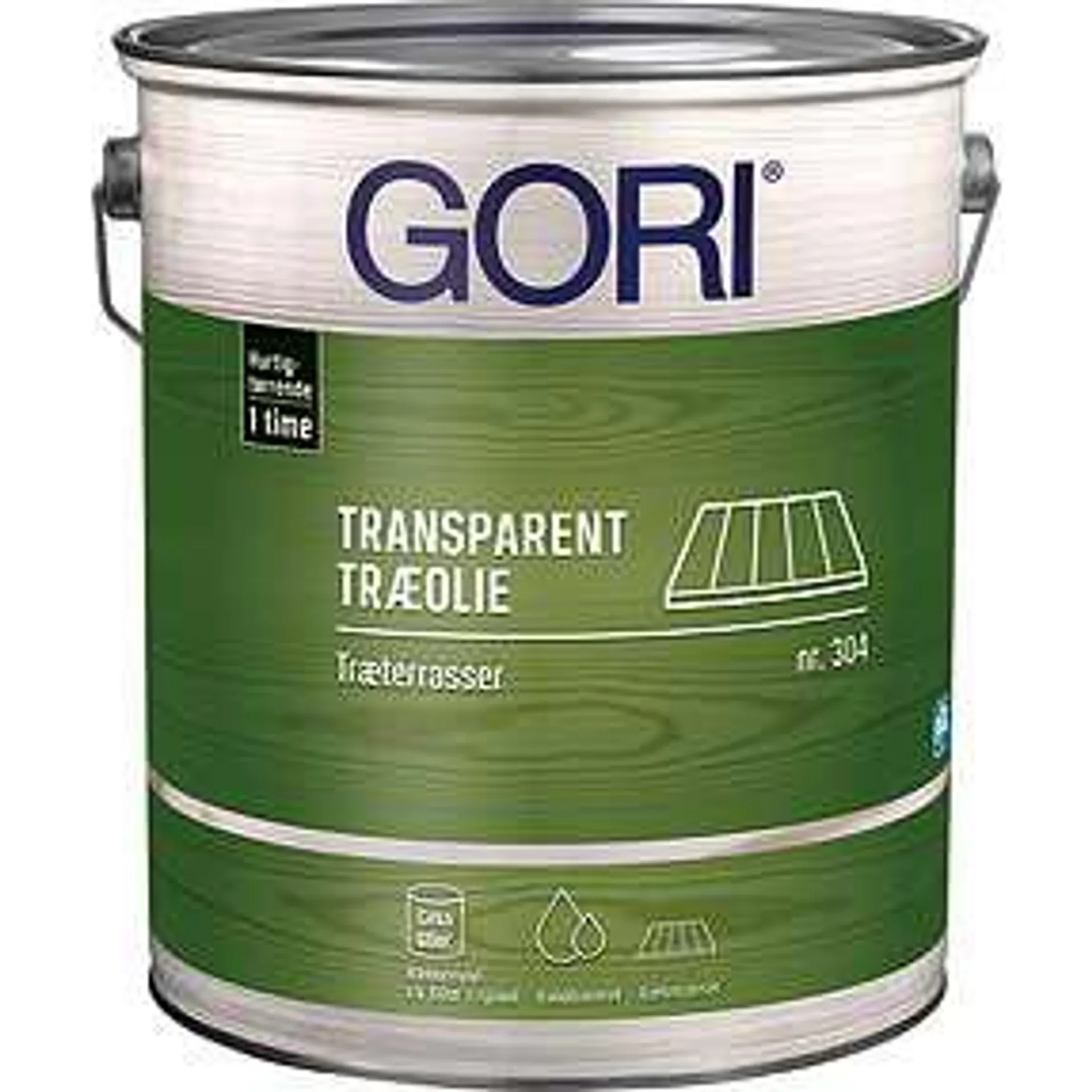 Gori 304 transparent træolie 5 liter - teak