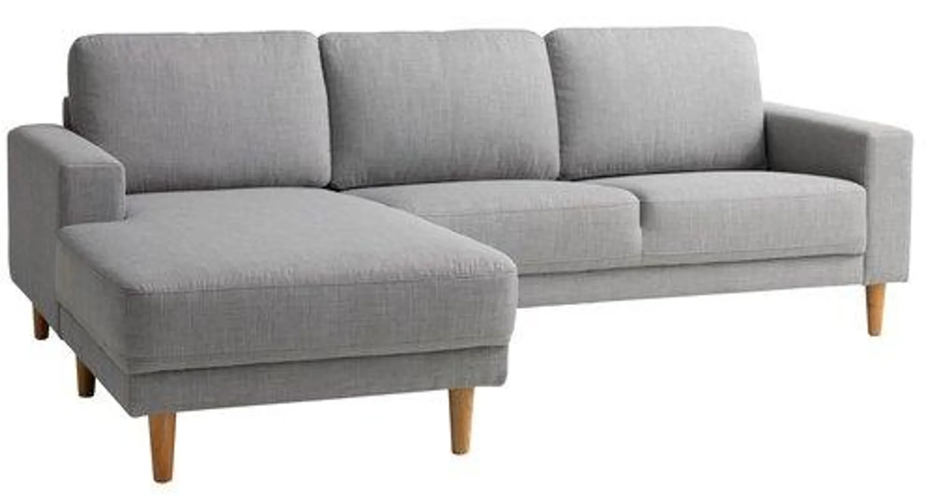 Sofa EGENSE Chaiselongue hellgrau