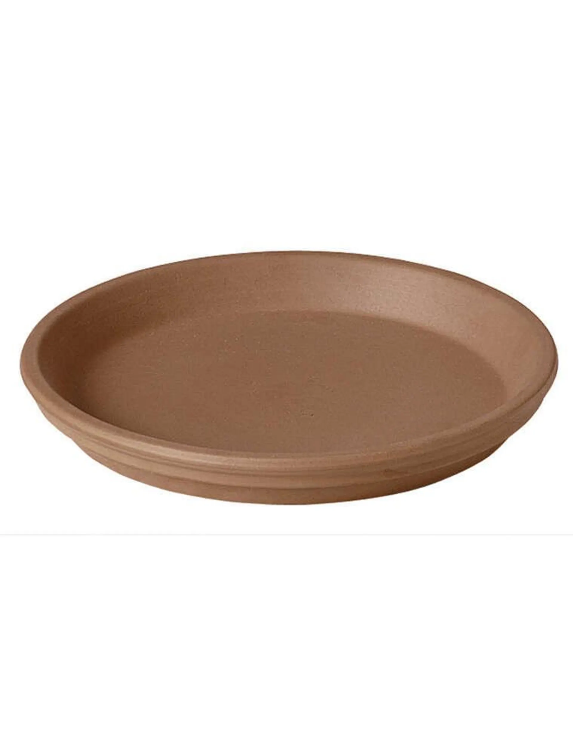 Underfad terracotta Ø27xH3,5 cm mokka