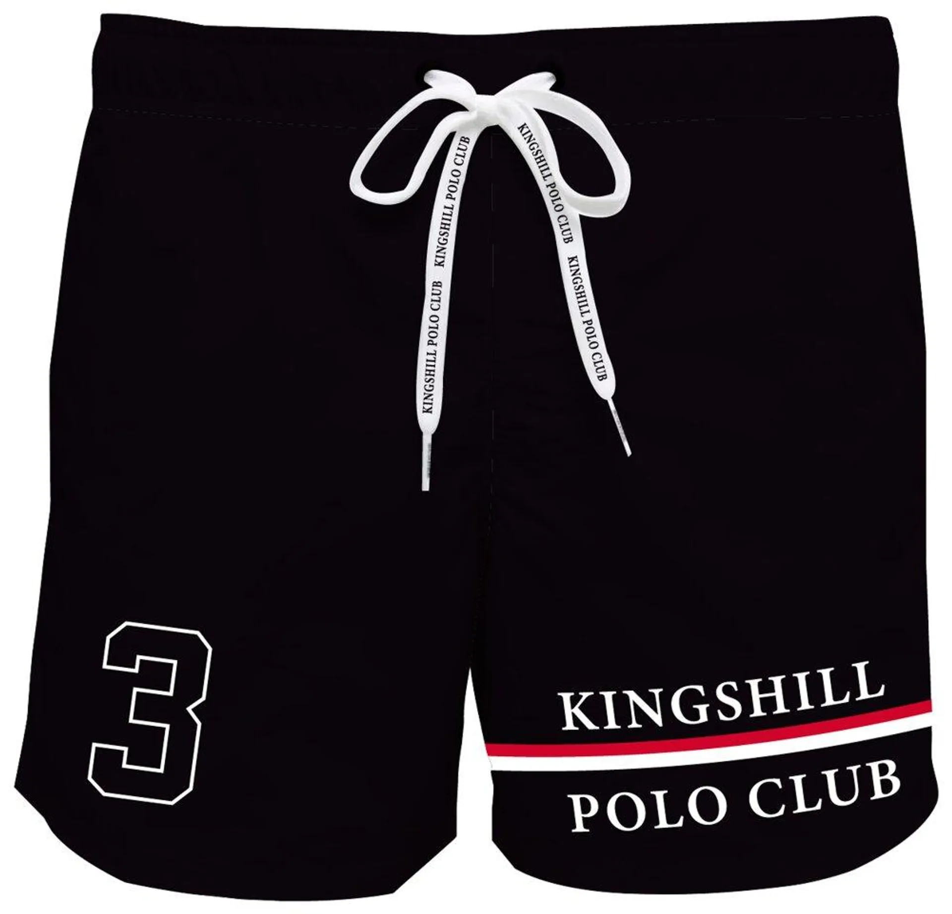 KINGSHILL Polo Club Badeshorts - sort