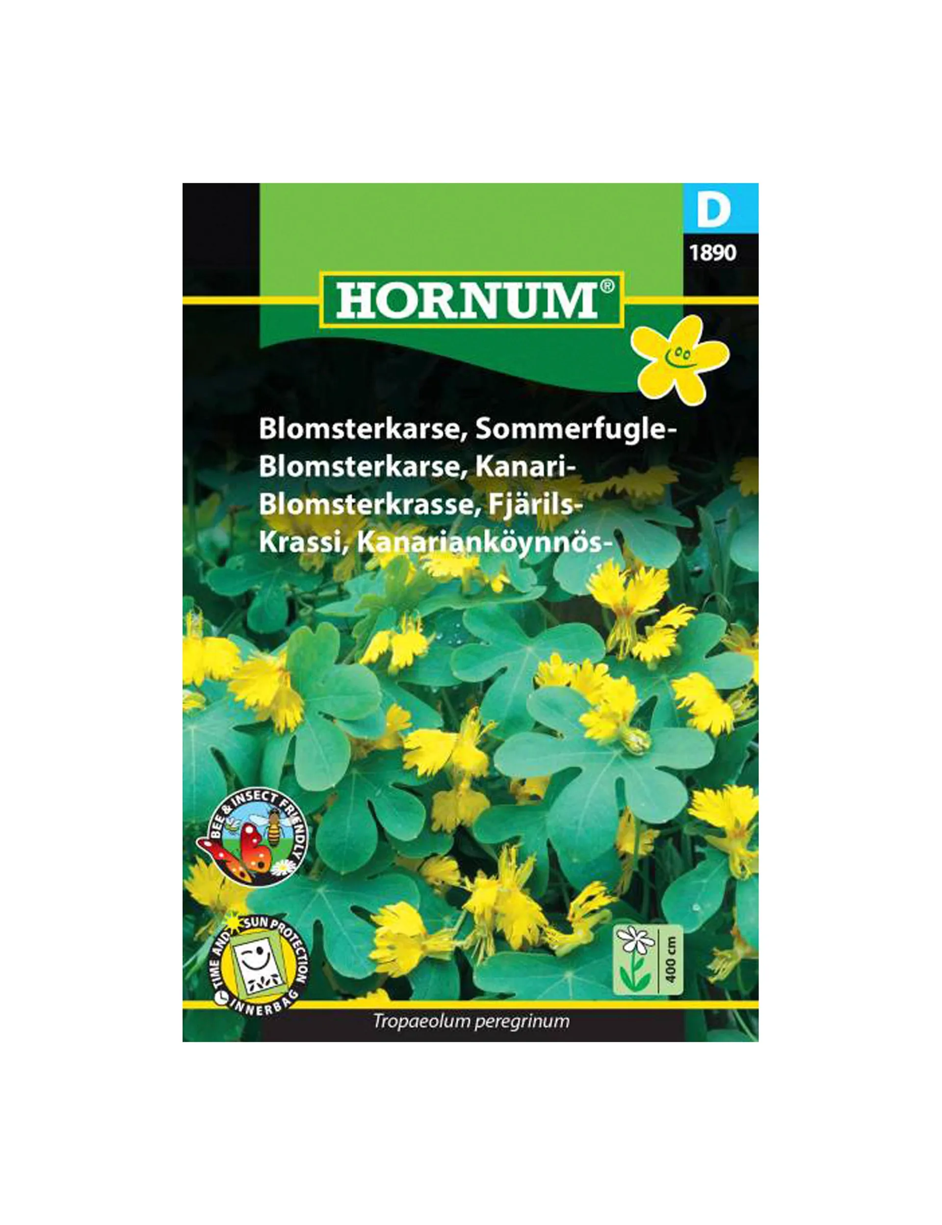 Sommerfuglekarse frø, Tropaeolum peregrinum