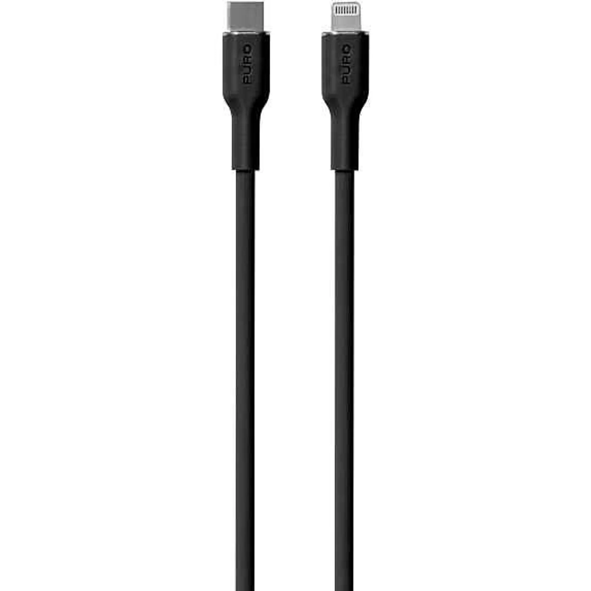 PURO USB-C lightning kabel 1,5 meter - sort