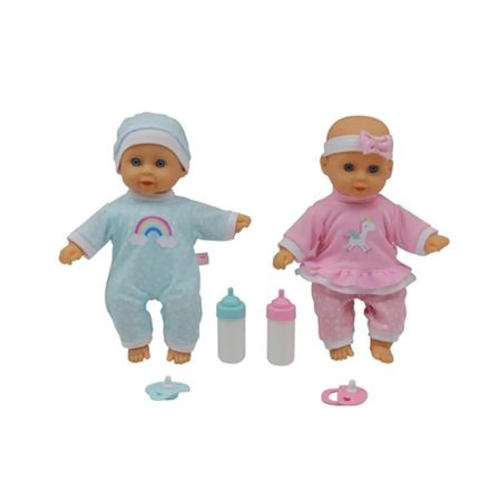 Happy Friend Tvillinge baby dukker 30cm