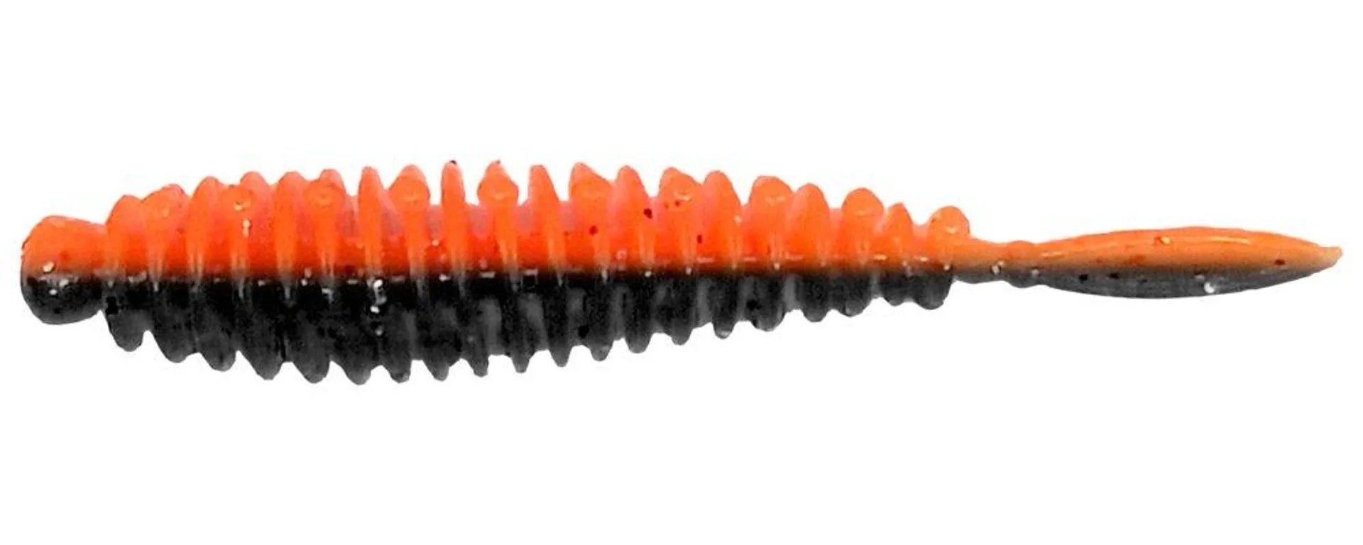 Flexibait Fat Worm Black Orange 5-pak - tutti frutti