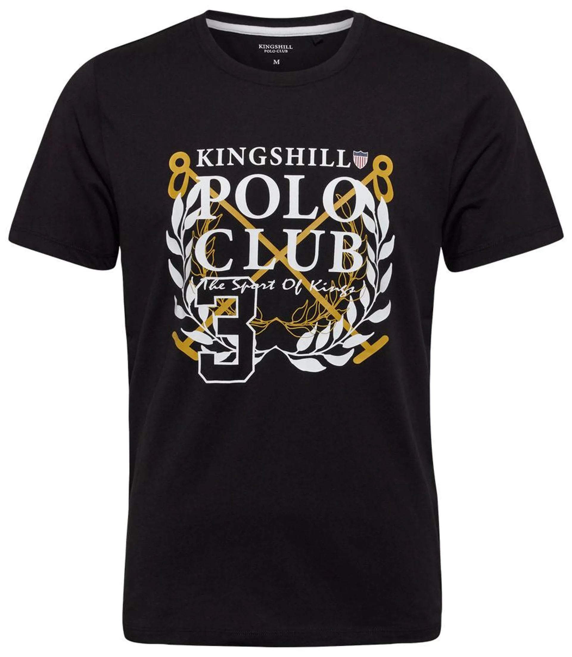 KINGSHILL Polo Club T-Shirt - sort