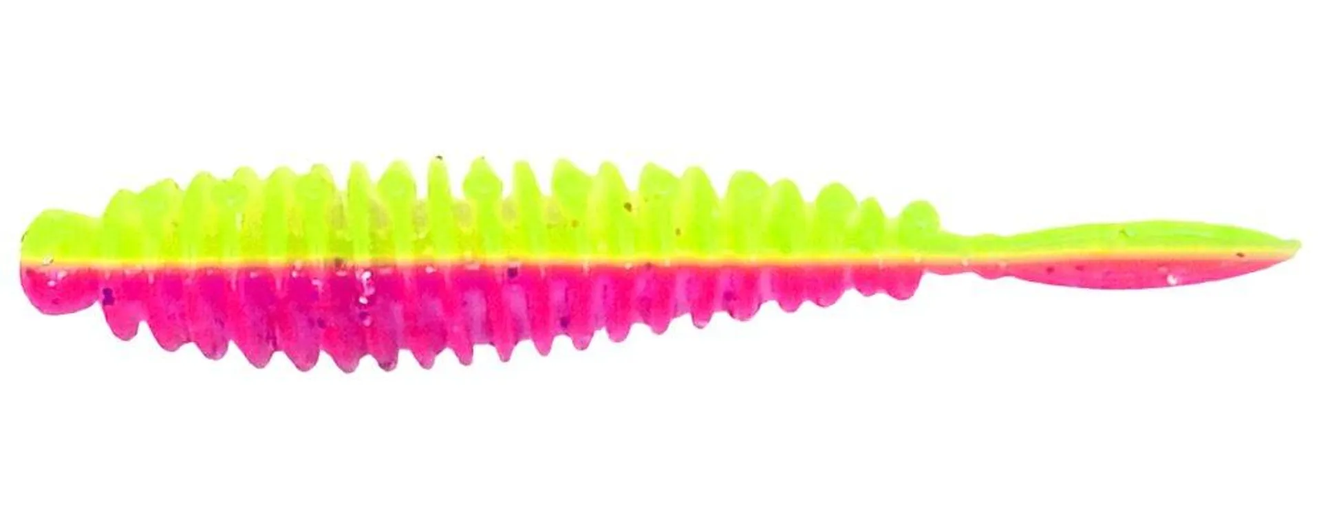 Flexibait Fat Worm Pink Yellow 5-pak - tutti frutti