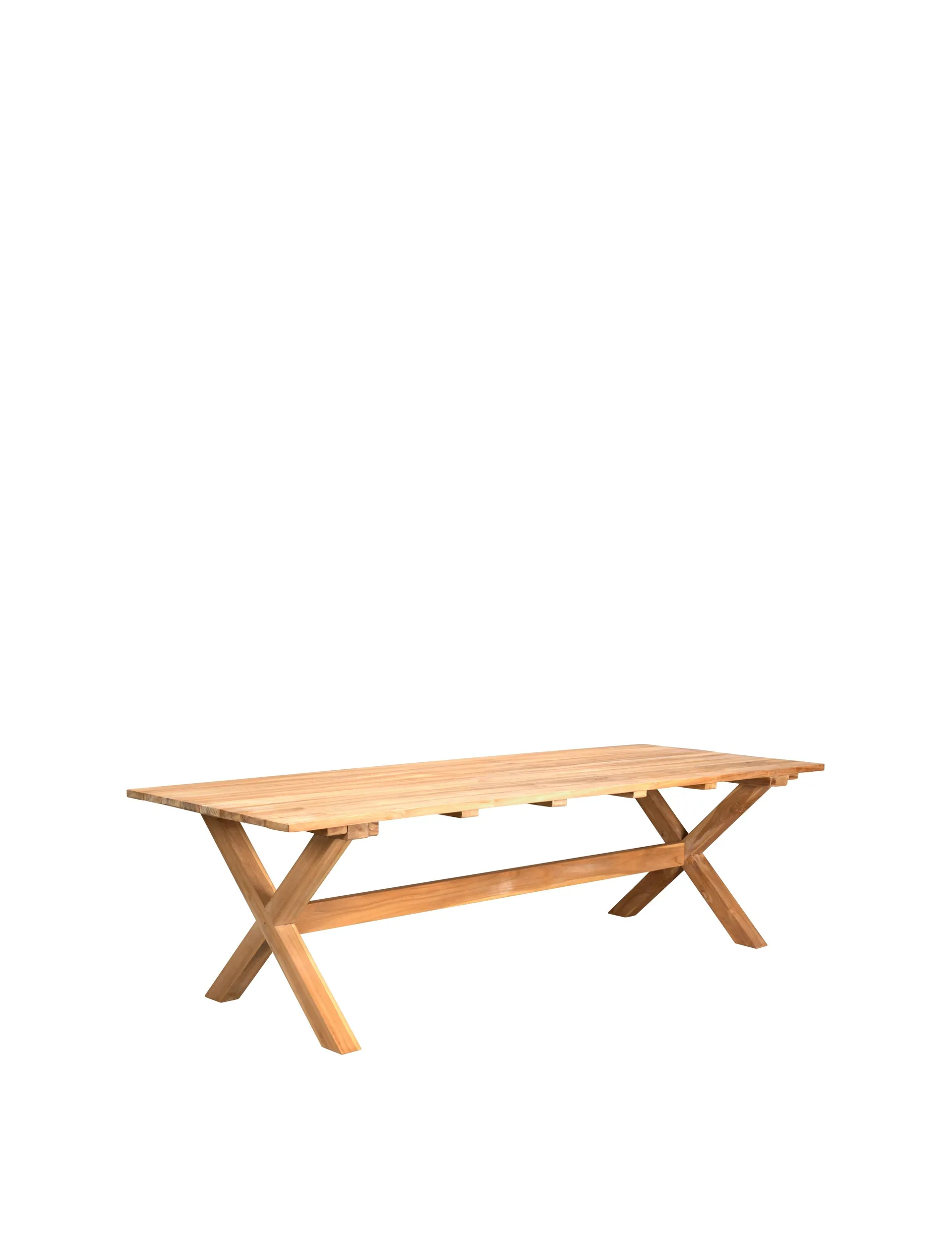 Teak plankebord L260xH75 cm