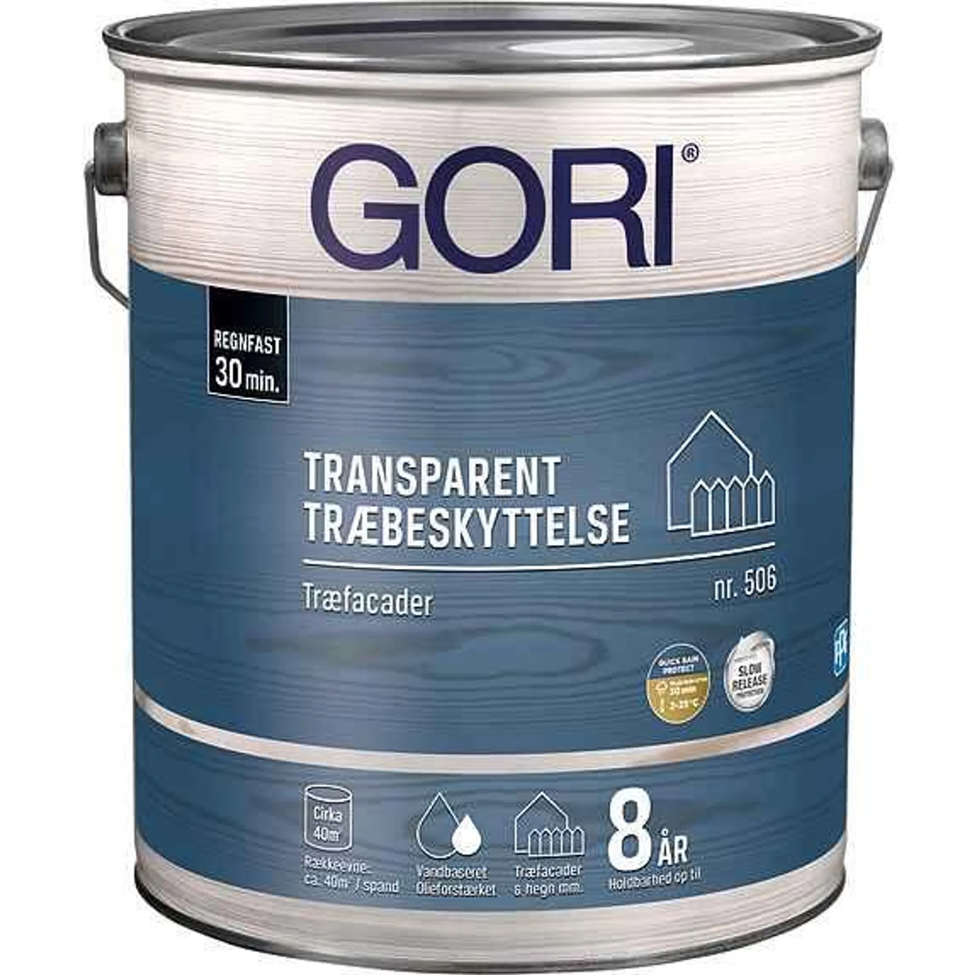 Gori 506 transparent træbeskyttelse 5 liter - teak