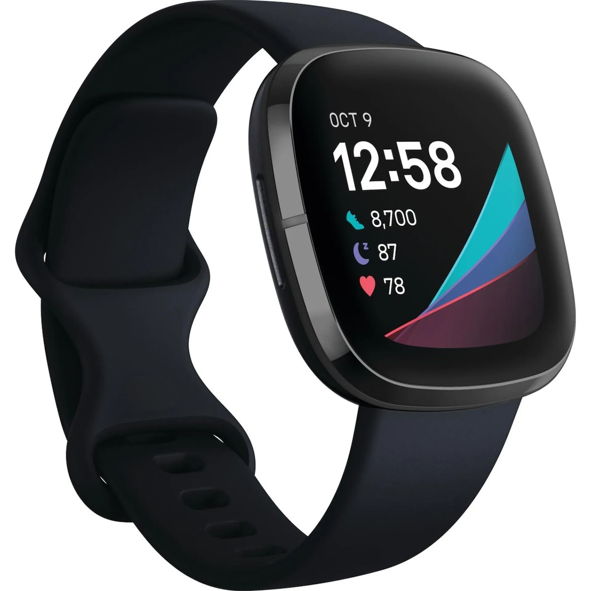 Fitbit Sense smartwatch (carbon/graphite rustfrit stål)