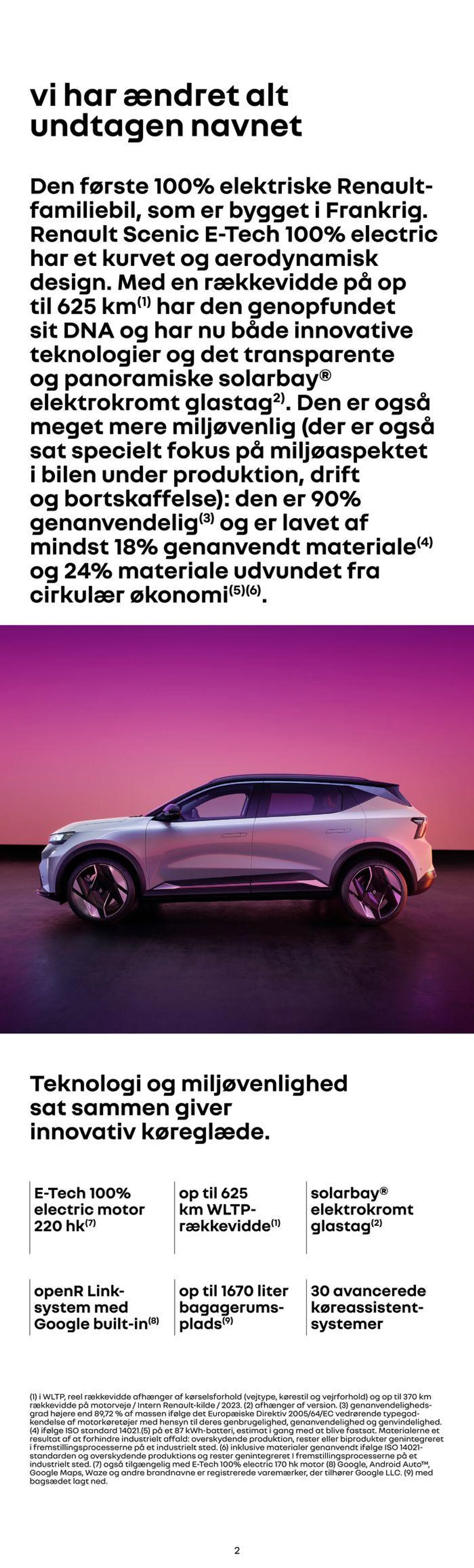 Renault SCENIC E-TECH 100% ELECTRIC Gyldig indtil 8. juni - 8. juni 2025 - tilbudsavis side 2