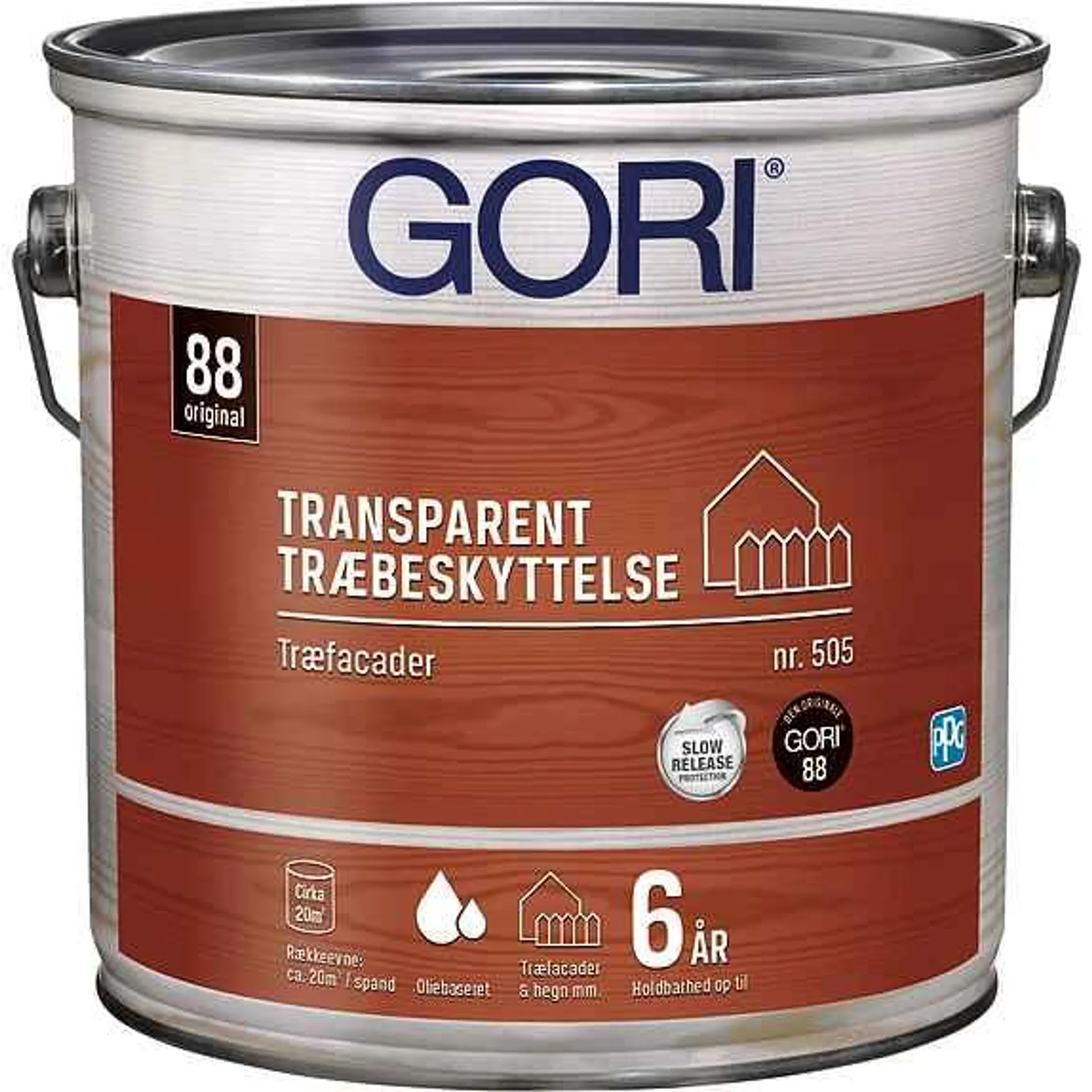 Gori 505 transparent træbeskyttelse 2,5 liter - pine