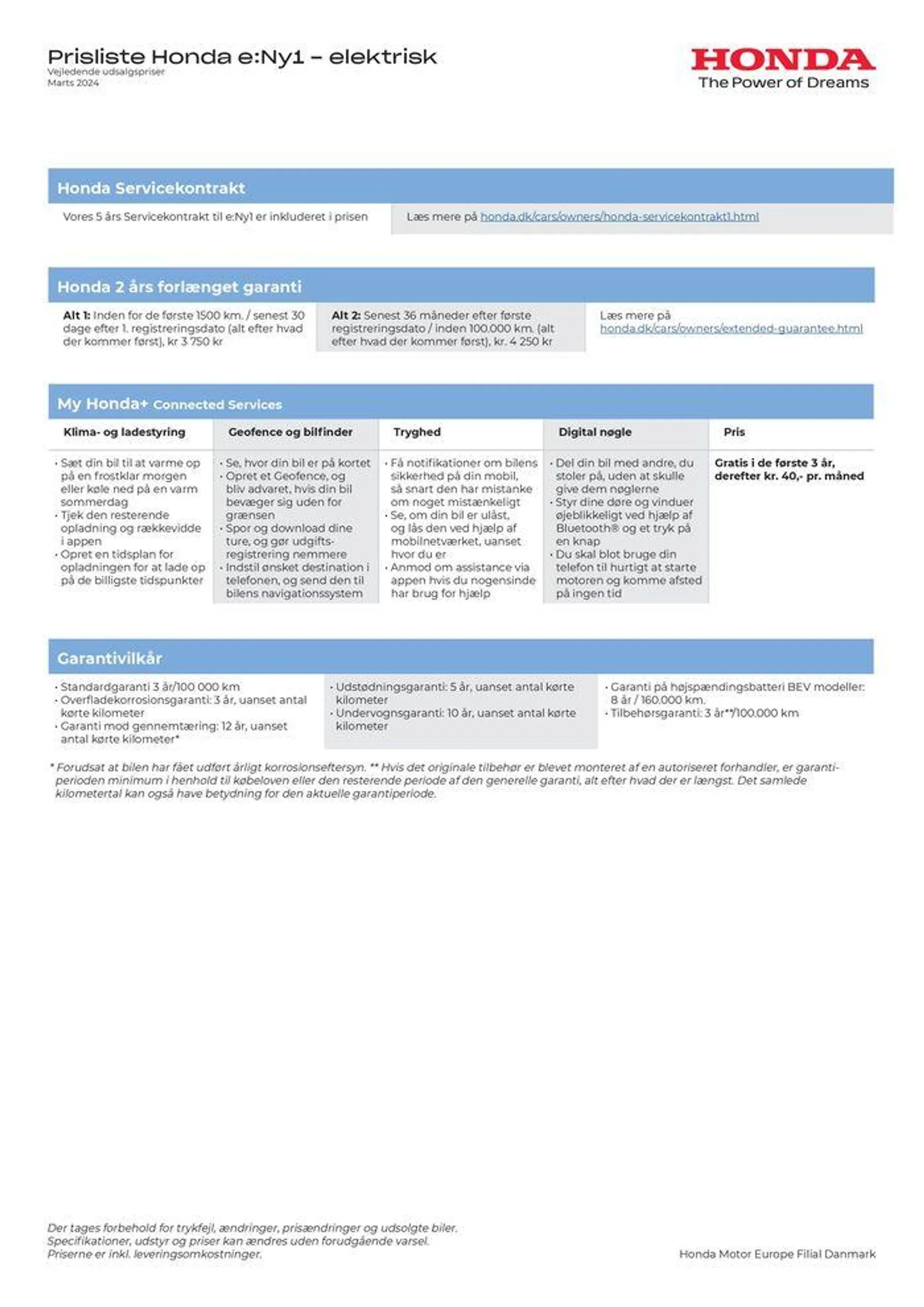 Honda Prisliste e:Ny1 Gyldig indtil 5. april - 5. april 2025 - tilbudsavis side 3
