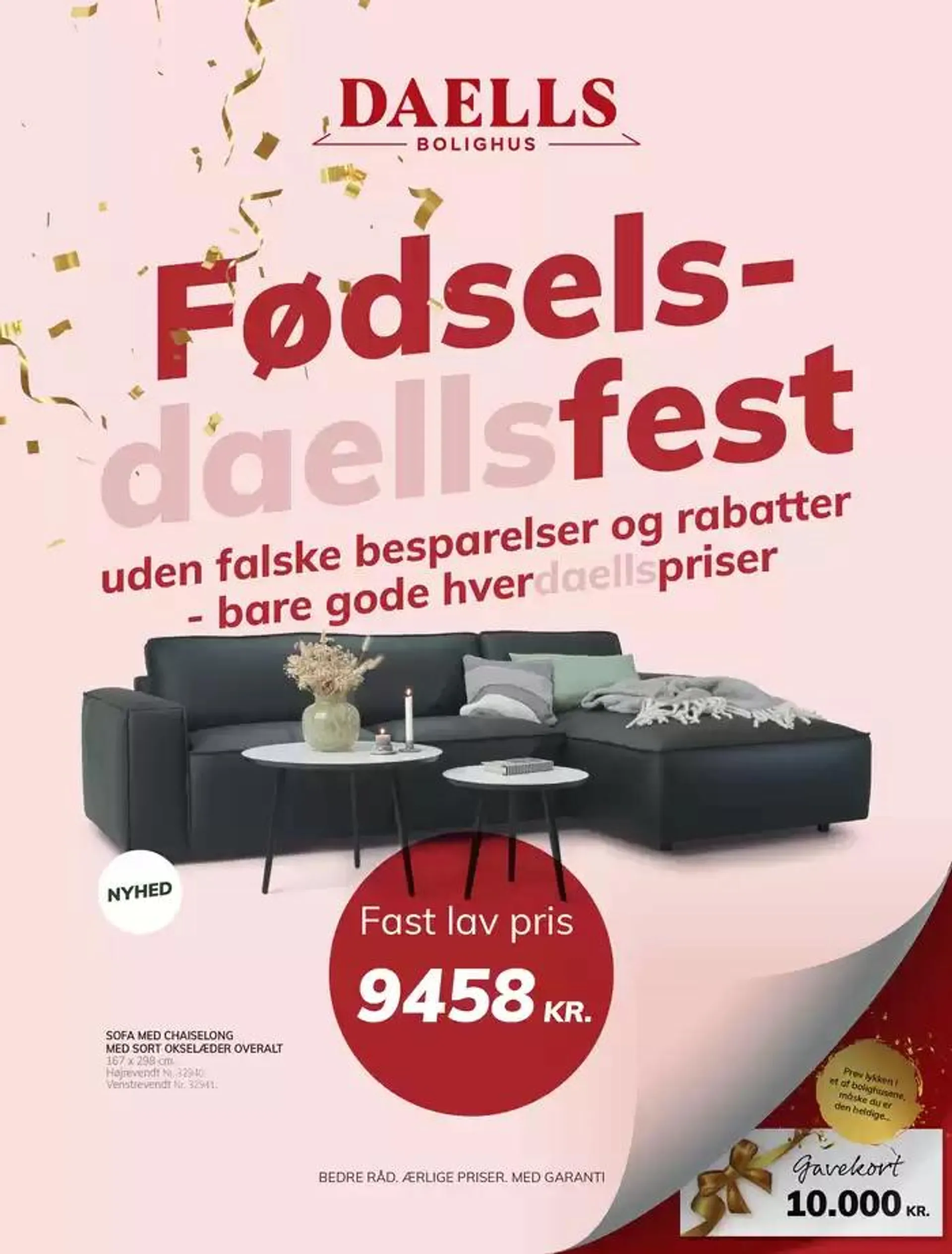 Daells Bolighus FødselsDAELLSfest Gyldig indtil 10. oktober - 24. oktober 2024 - tilbudsavis side 1