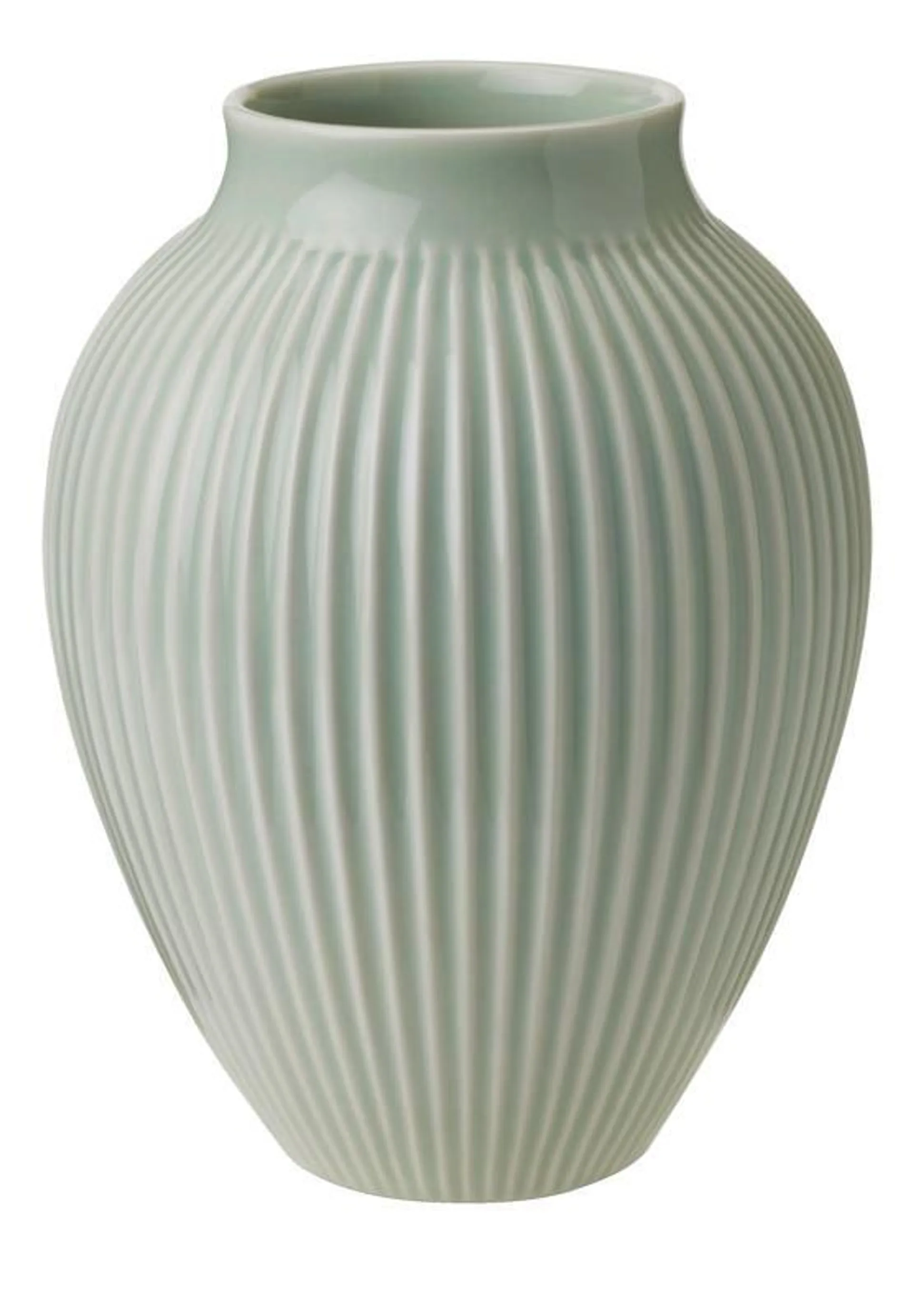 Knabstrup vase riller mint 20 cm