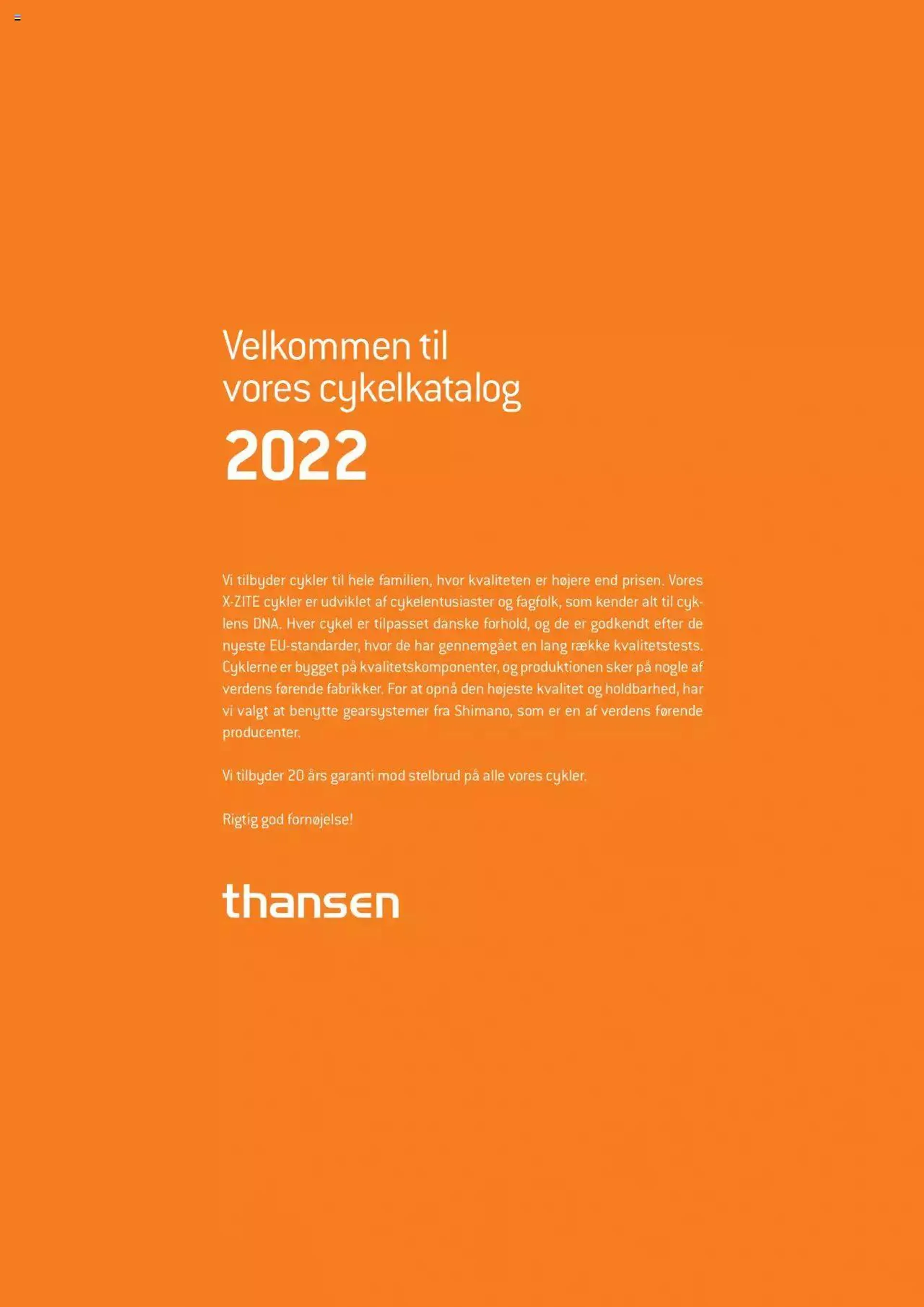 Thansen - Cyklekatalog 2022 - 1