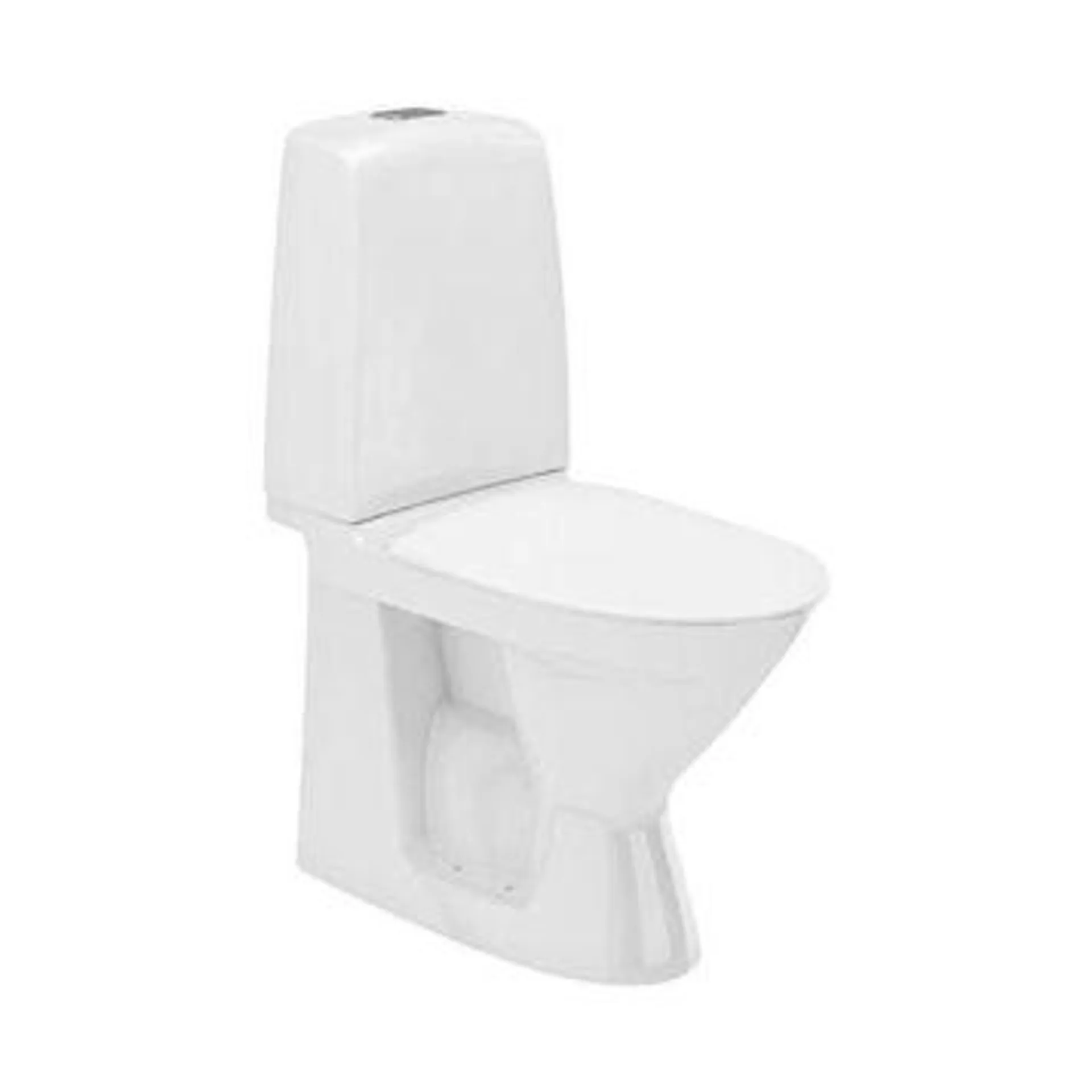 Ifö toilet Spira med lukket S-lås rimfree hvid