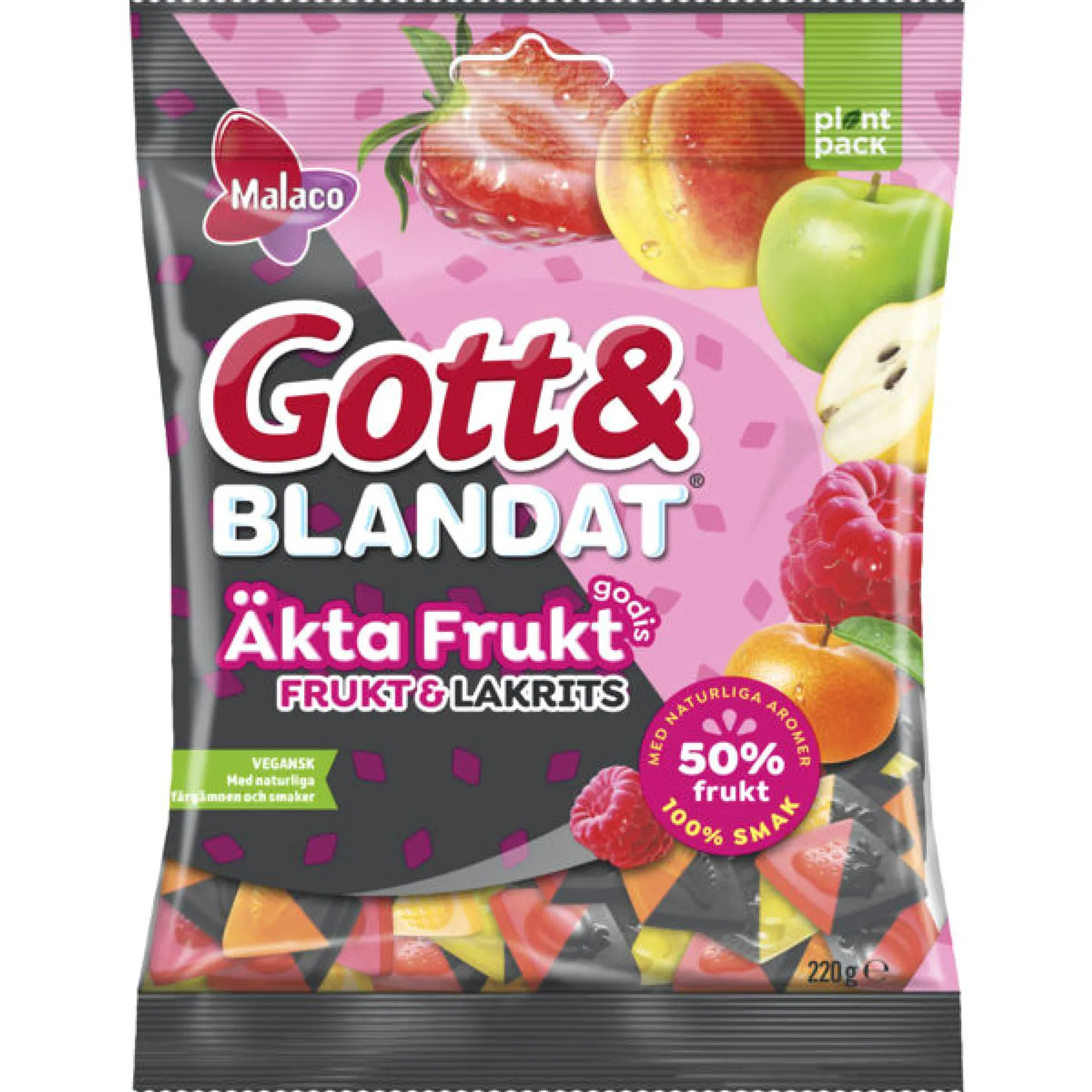 Malaco G&B Akta Frukt Duo 220g