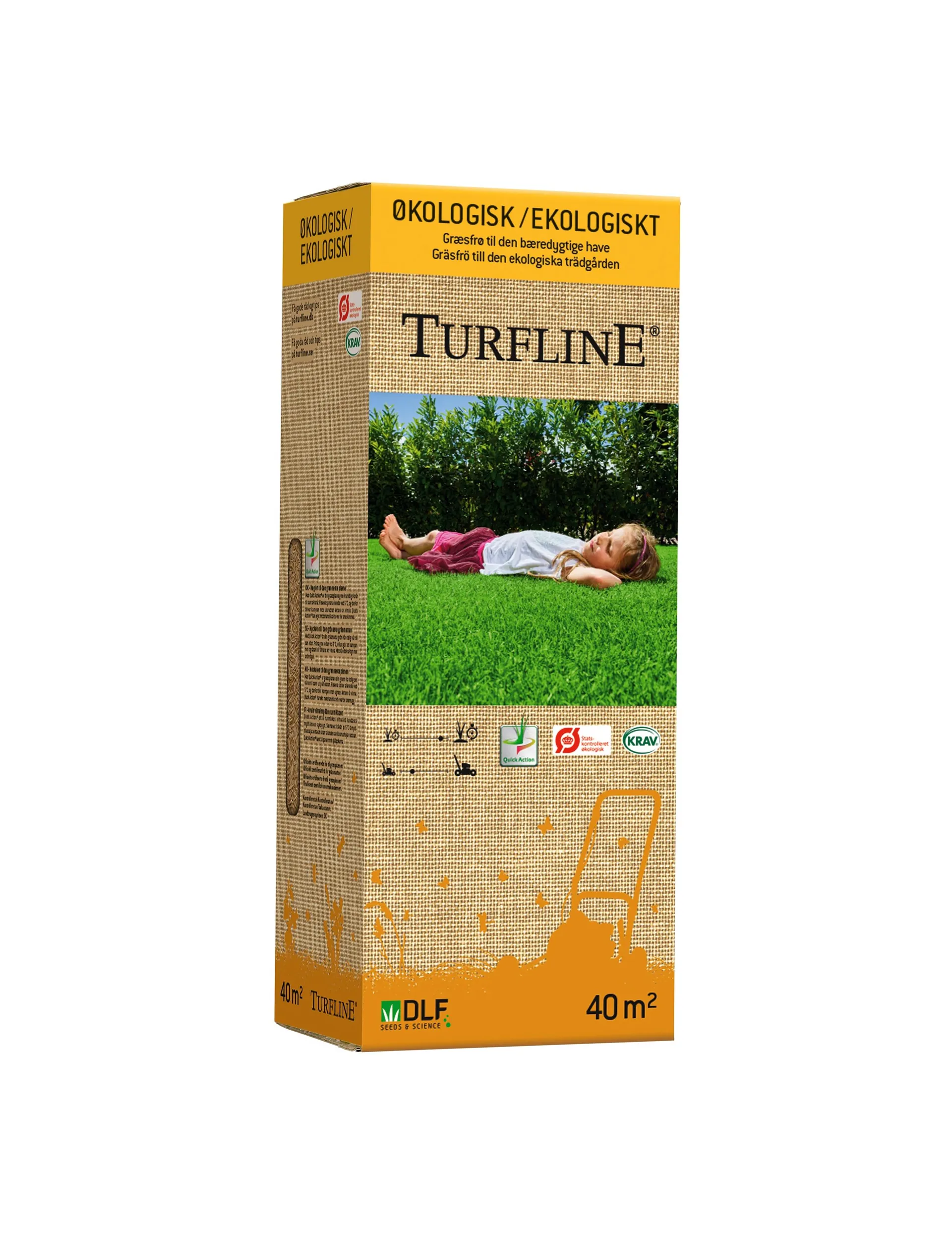 Græsfrø 1 kg 'Organic'. Turfline