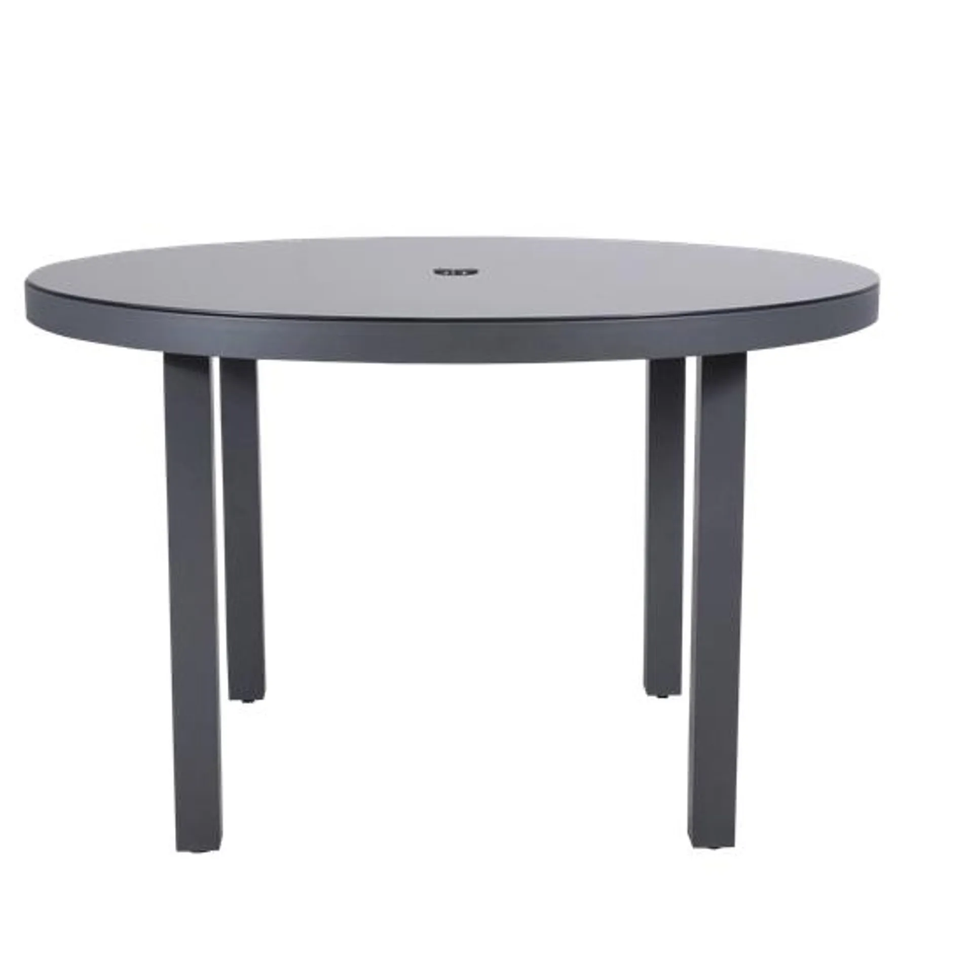 Mesa de Comedor Redonda Con Hueco Cooper | Gris Oscuro