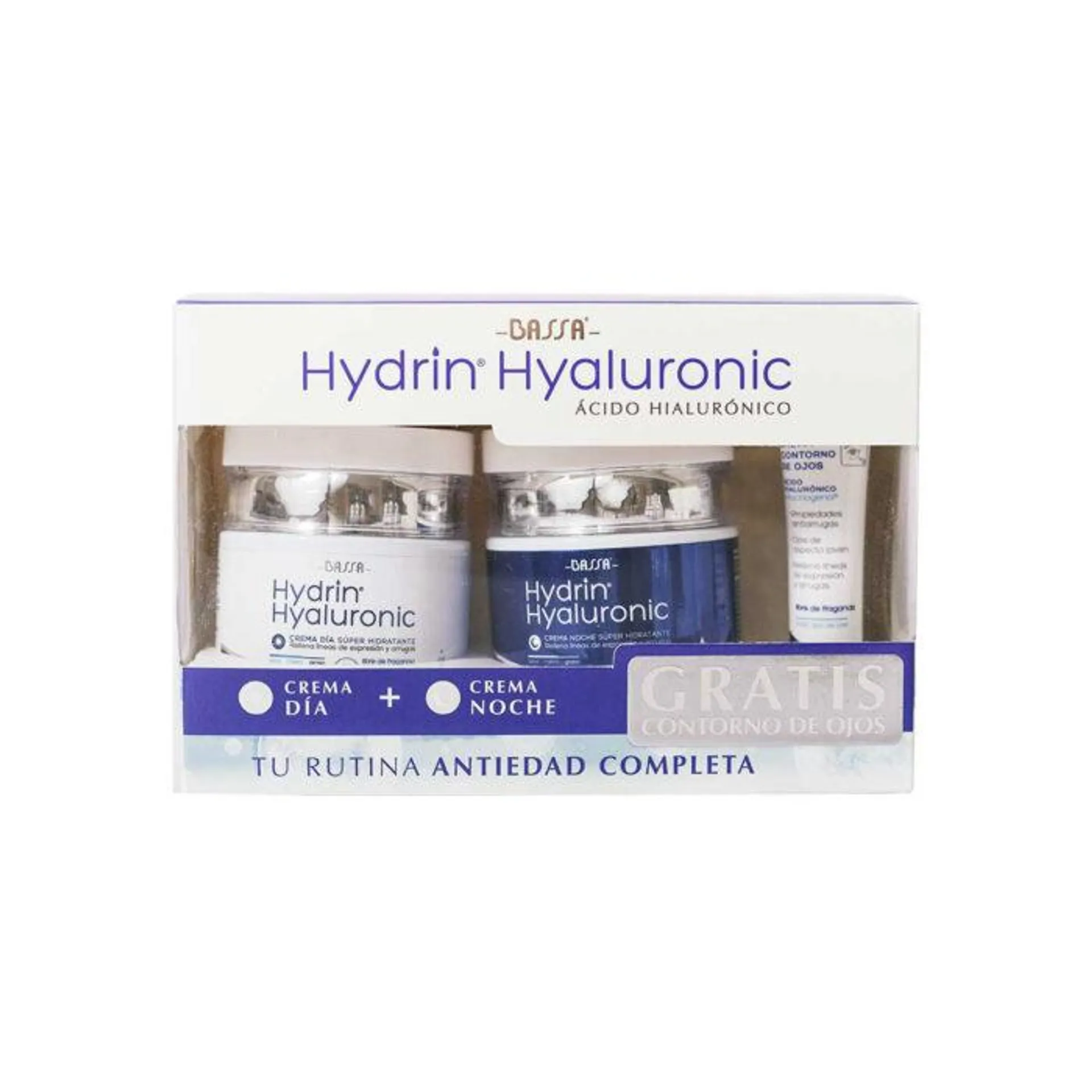 Kit Hydrin Hyaluronic (Crema Día + Crema Noche GRATIS Contorno de Ojos)