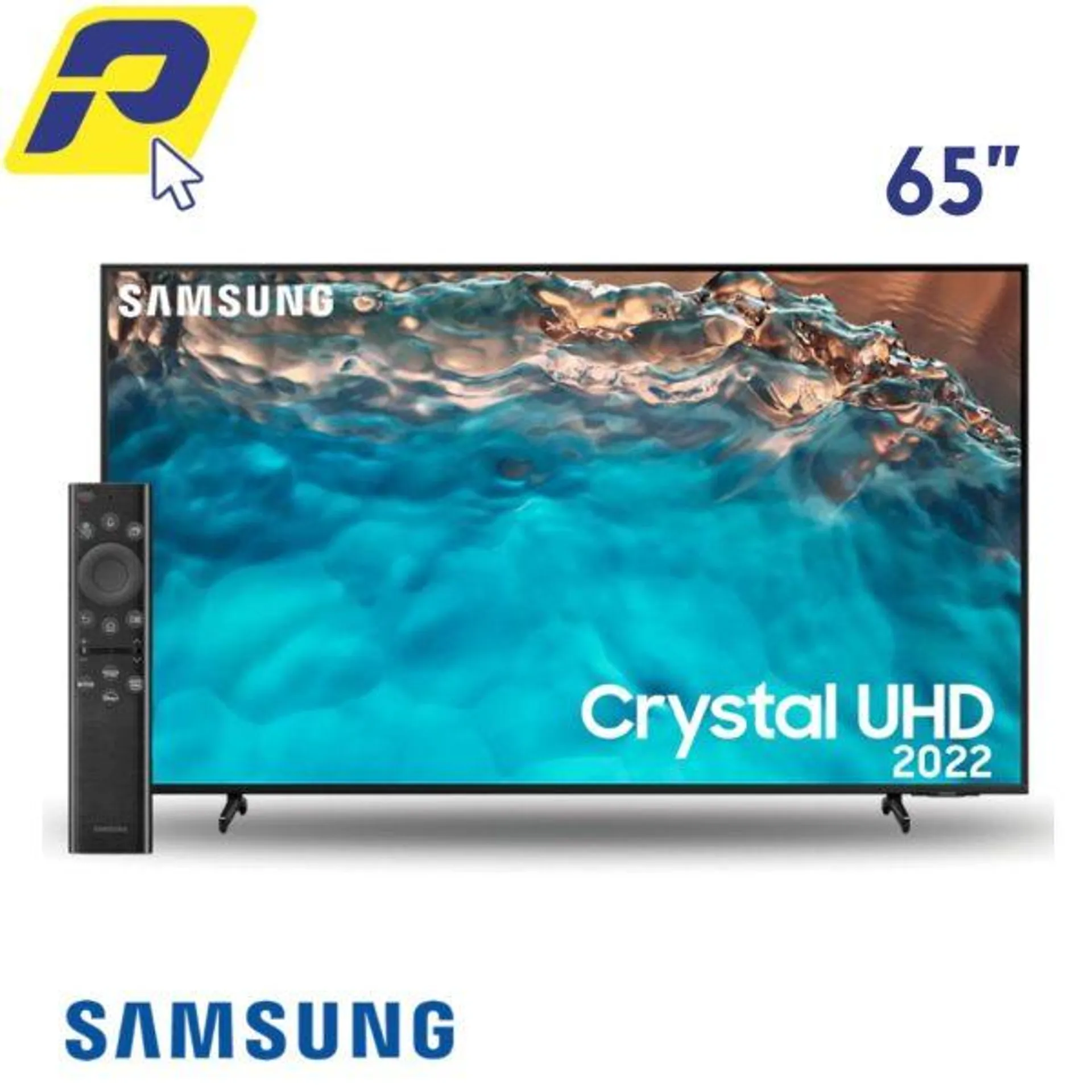 SMART TV SAMSUNG 65 PULGADAS 4k UHD LED HDR TIZEN PROCESADOR CRYSTAL MANDO DE VOZ – UN65BU8000