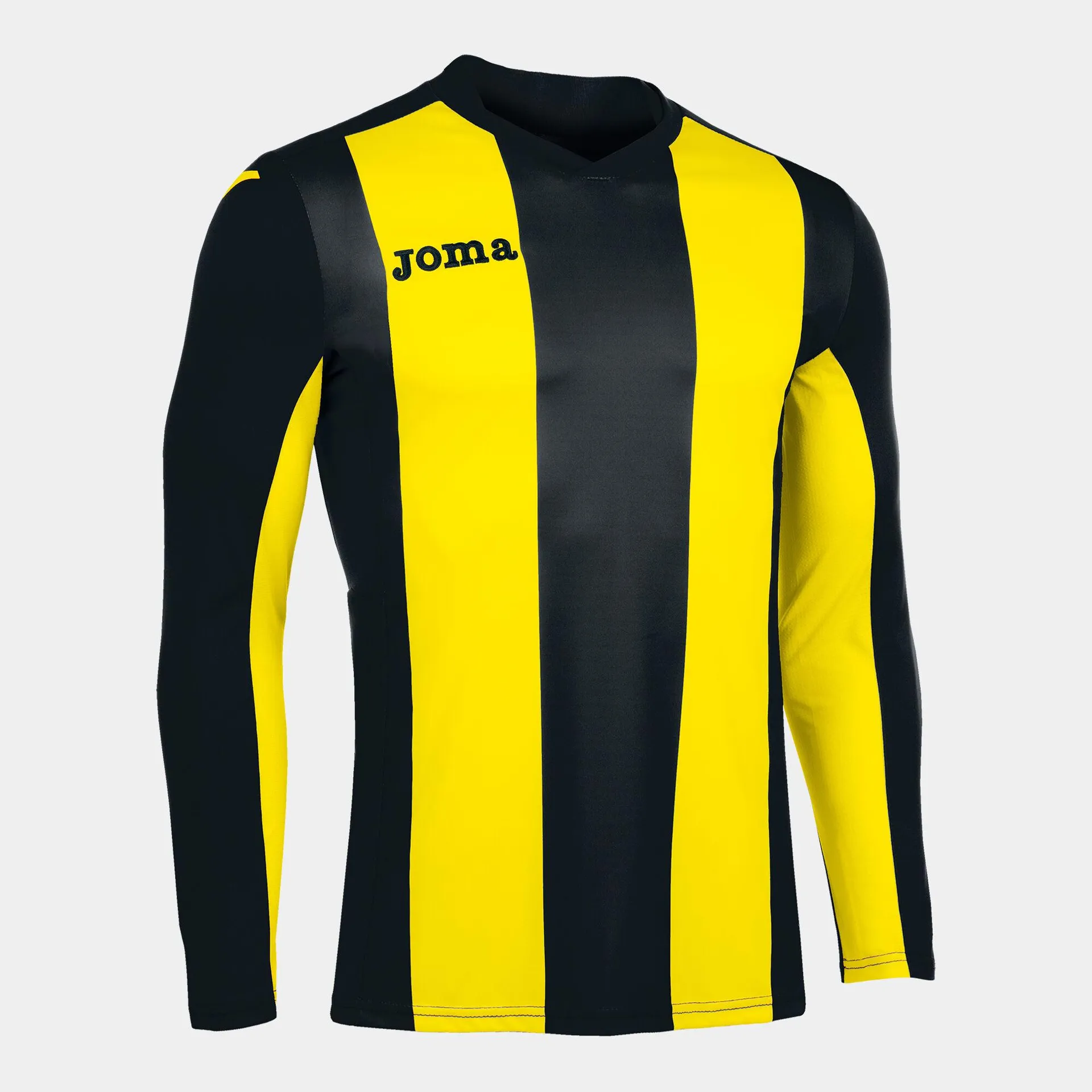 Camiseta manga larga hombre Pisa negro amarillo