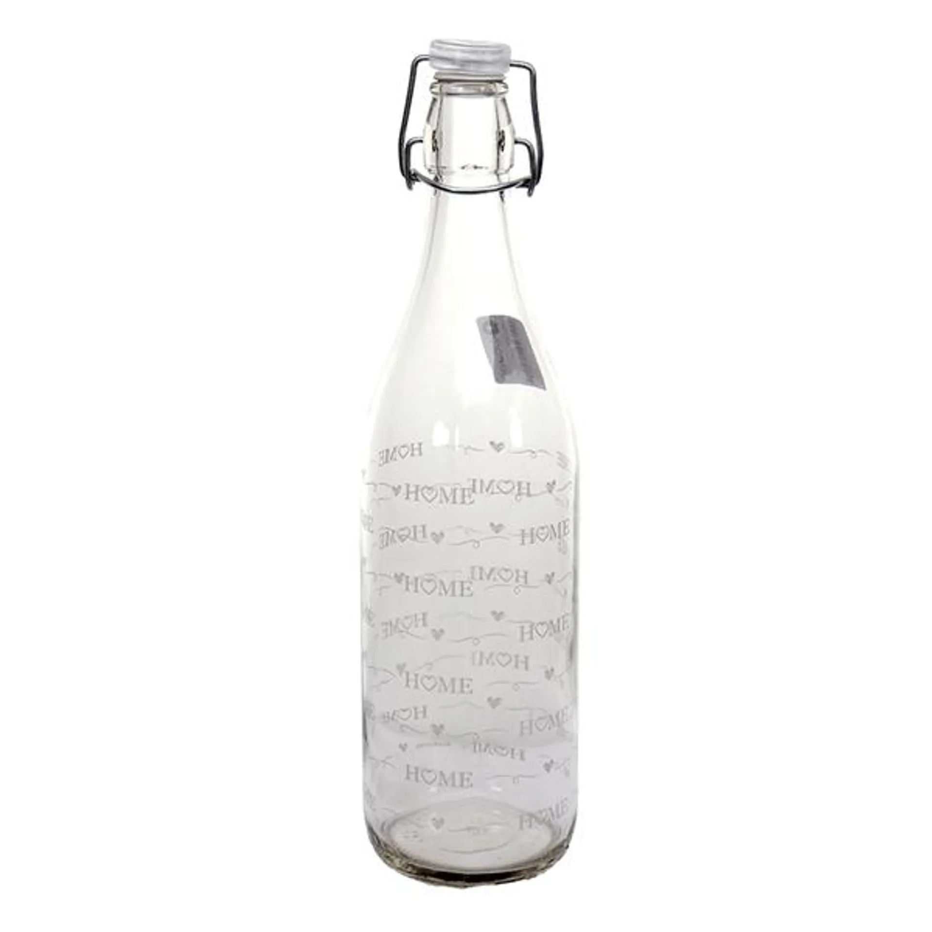 Botella de vidrio Lella Cozy 1000 ml con tapa rosca