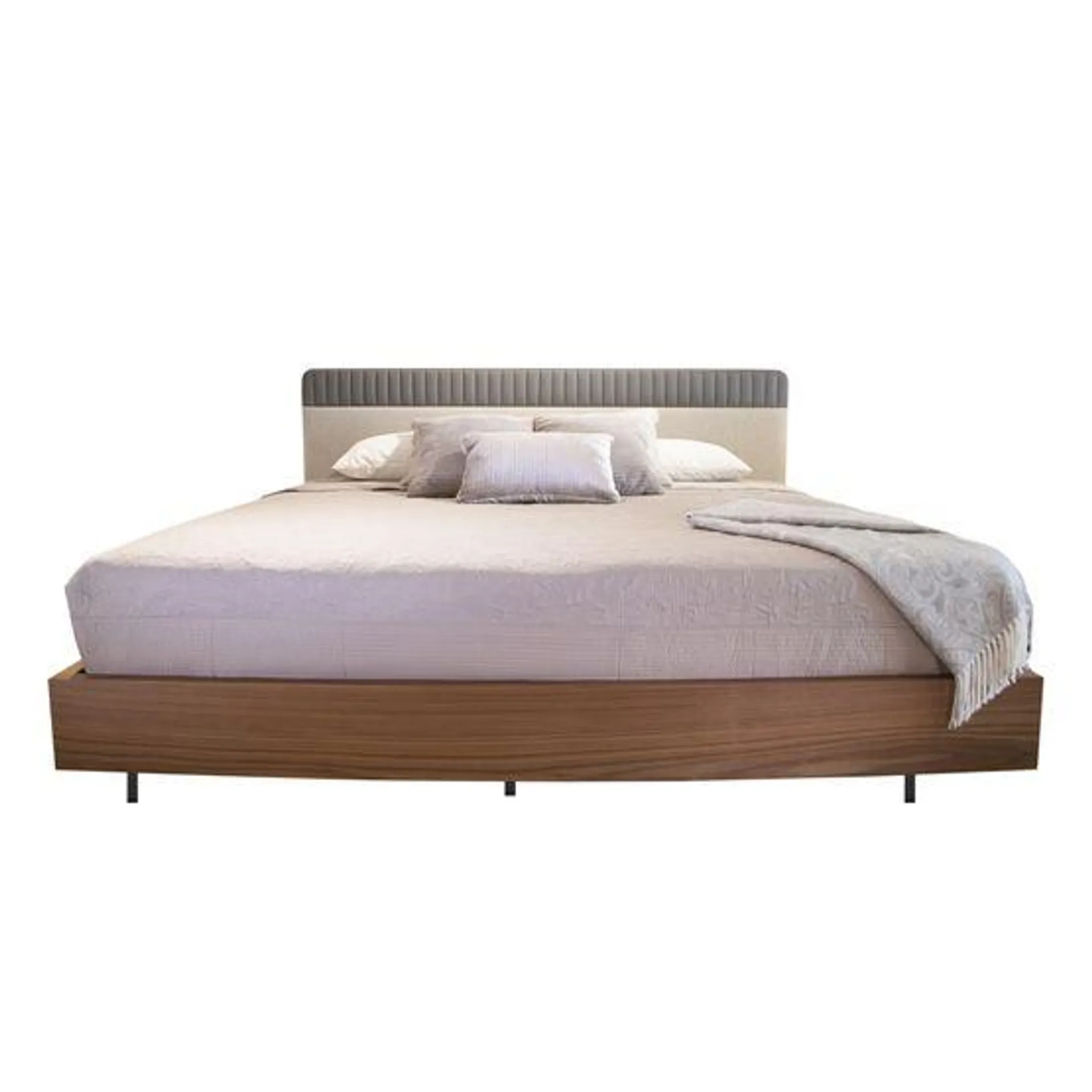 Cama Tropez | Queen 2 ½ Plazas Walnut